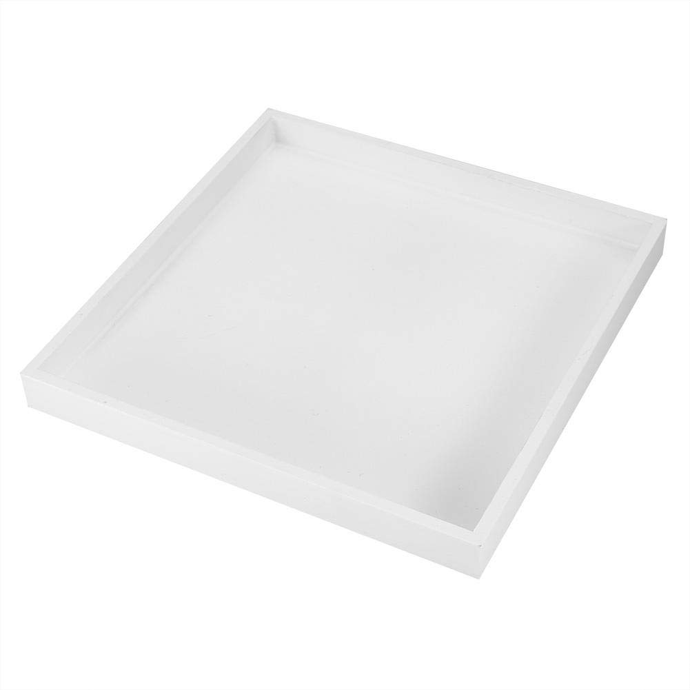 Multi-Purpose Jewelry Tray - White Desktop Storage Organizer & Valet Tray for Jewelry, Cosmetics, Food | Perfect for Bedroom, Bathroom & Vanity Organization