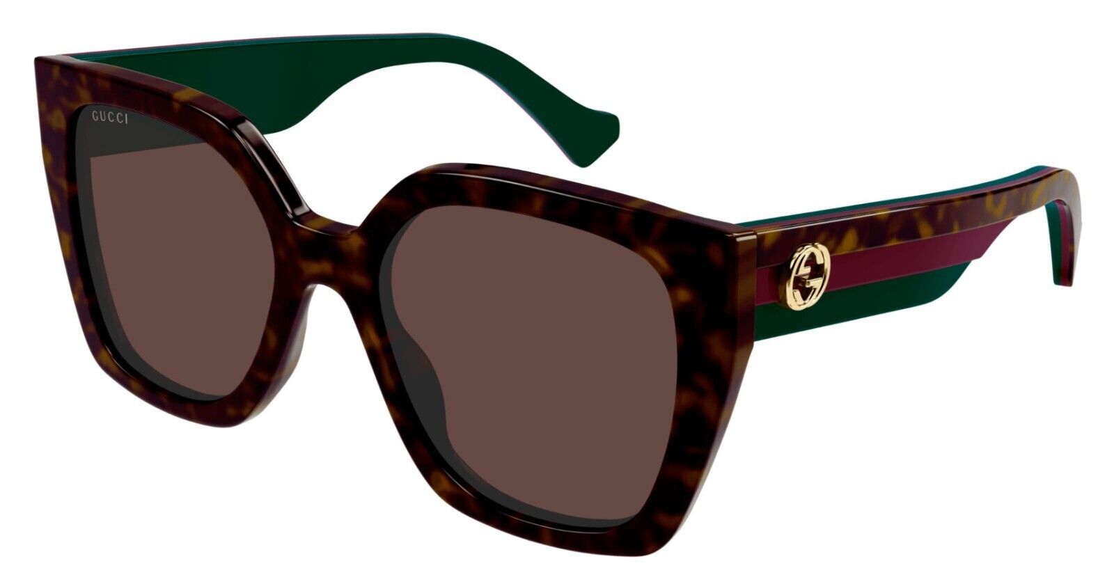Gucci GG1300S 002 Havana/Brown Oversize Square Women's Sunglasses - UV Protection, Fashionable & Comfortable for Beach, Driving & Outdoor Activities