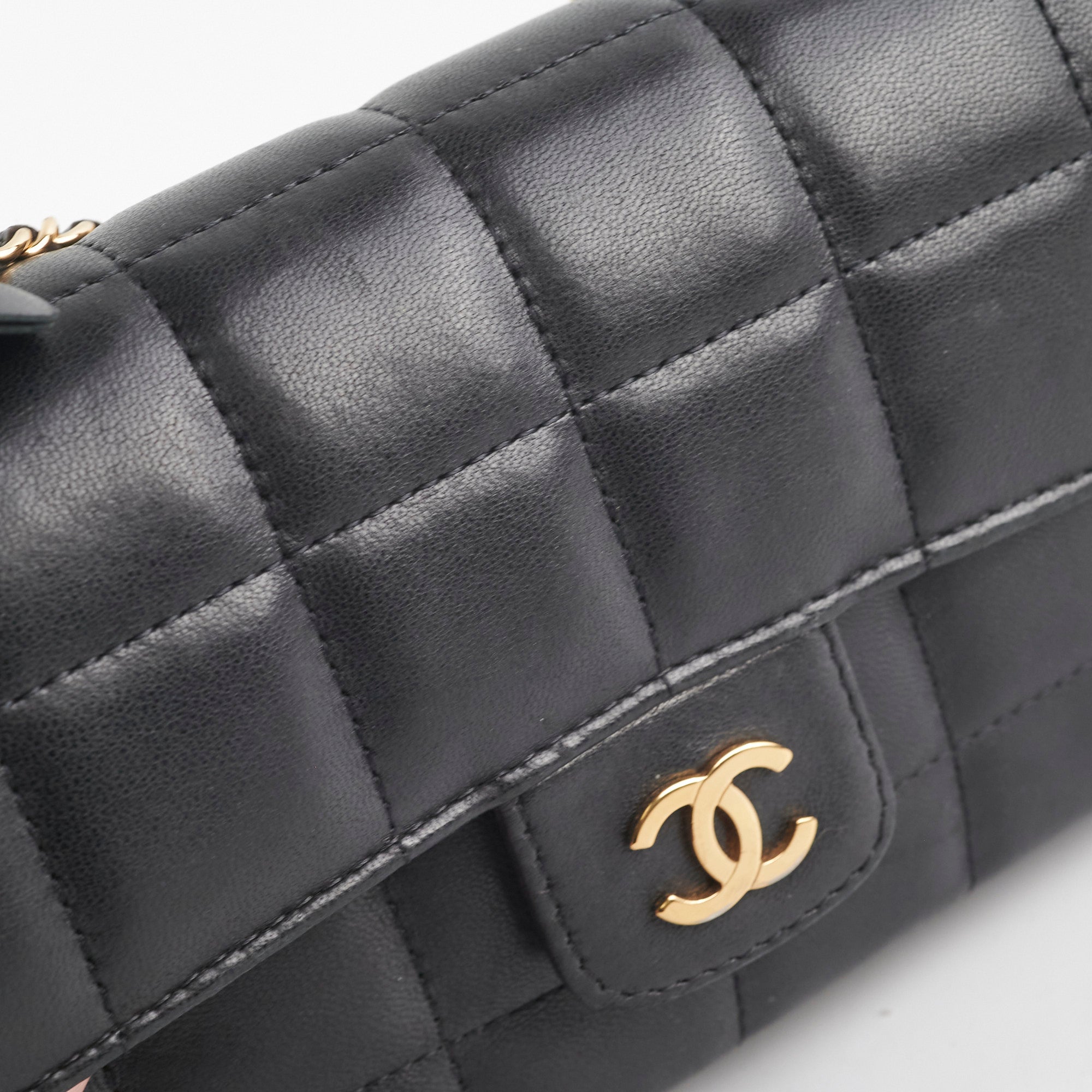 Chanel Seasonal Camellia Lambskin Mini Bag Black - Luxury Crossbody Purse for Women, Perfect for Date Night & Evening Events