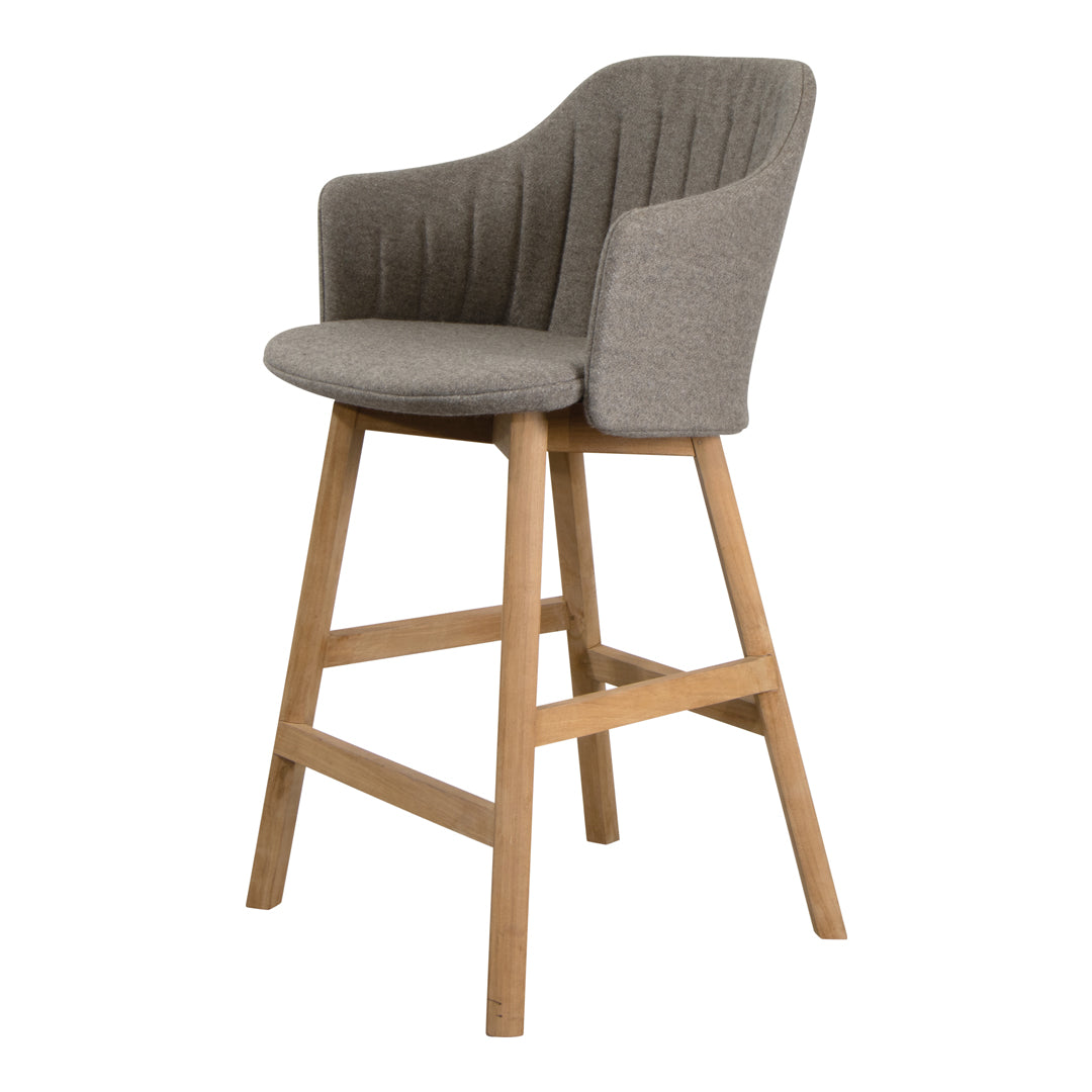 Premium Choice Counter Chair with Wood Base - Includes Back & Seat Cushion - Perfect for Kitchen Islands, Breakfast Bars & Home Dining Areas