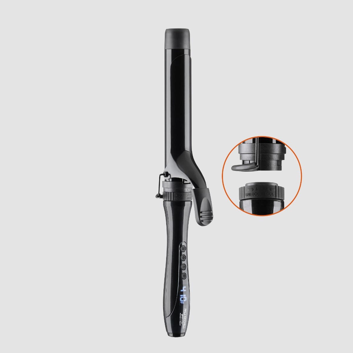 Express Ion Clipped 1.25 Inch Detachable Curling Iron Wand - Professional Hair Styling Tool for Loose Waves & Tight Curls | Perfect for Home Use, Salon Styling & Travel