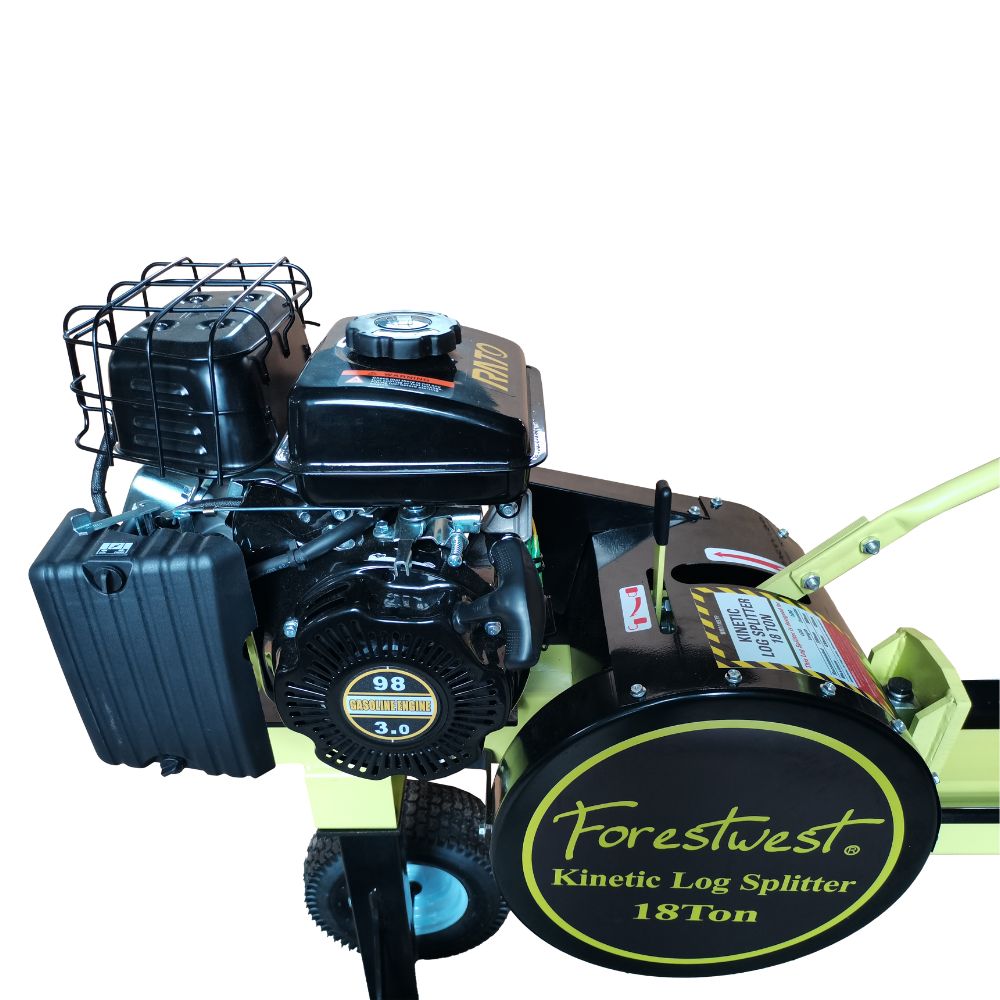 Forestwest 18 Ton Kinetic Log Splitter - 3HP Gas Powered Firewood Splitter with Powerful Engine (Model BM11097P) - Perfect for Home Firewood Processing, Landscaping, and Farm Use