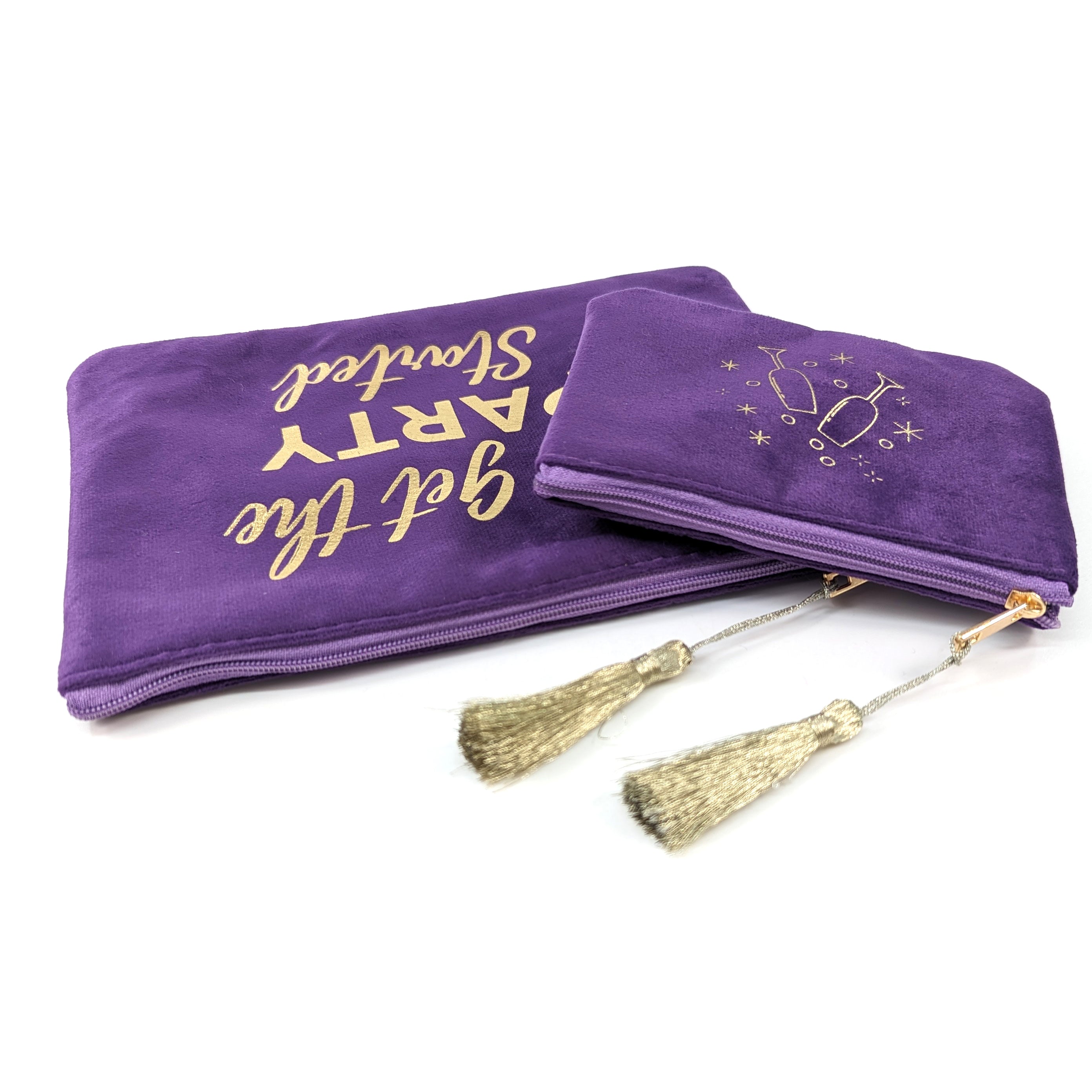 Premium Set of 2 Velvet Evening Bags & Clutches for Women - Elegant Party Accessories for Weddings, Prom & Special Occasions