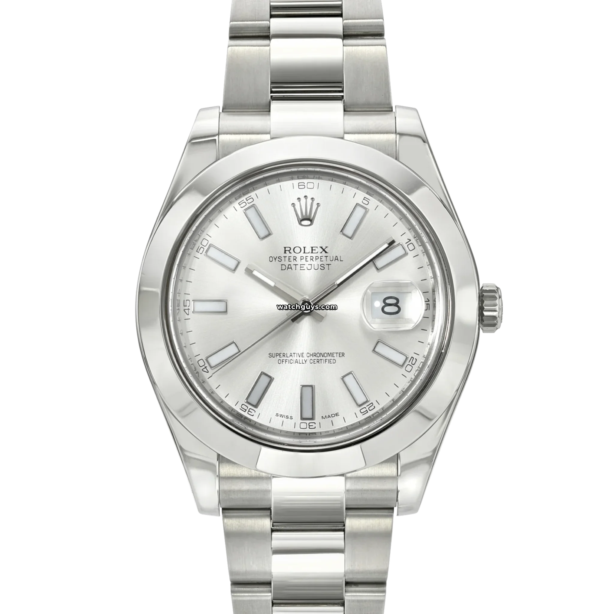 Rolex Datejust 116300 Stainless Steel Silver Dial Men's Watch - Perfect for Business Meetings & Formal Events