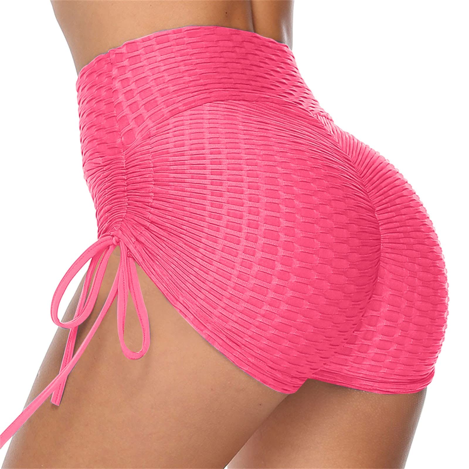 High Waisted Yoga Shorts for Women - Butt Lifting Workout Running Shorts with Ruched Design | Perfect for Yoga, Gym, Running & Casual Wear