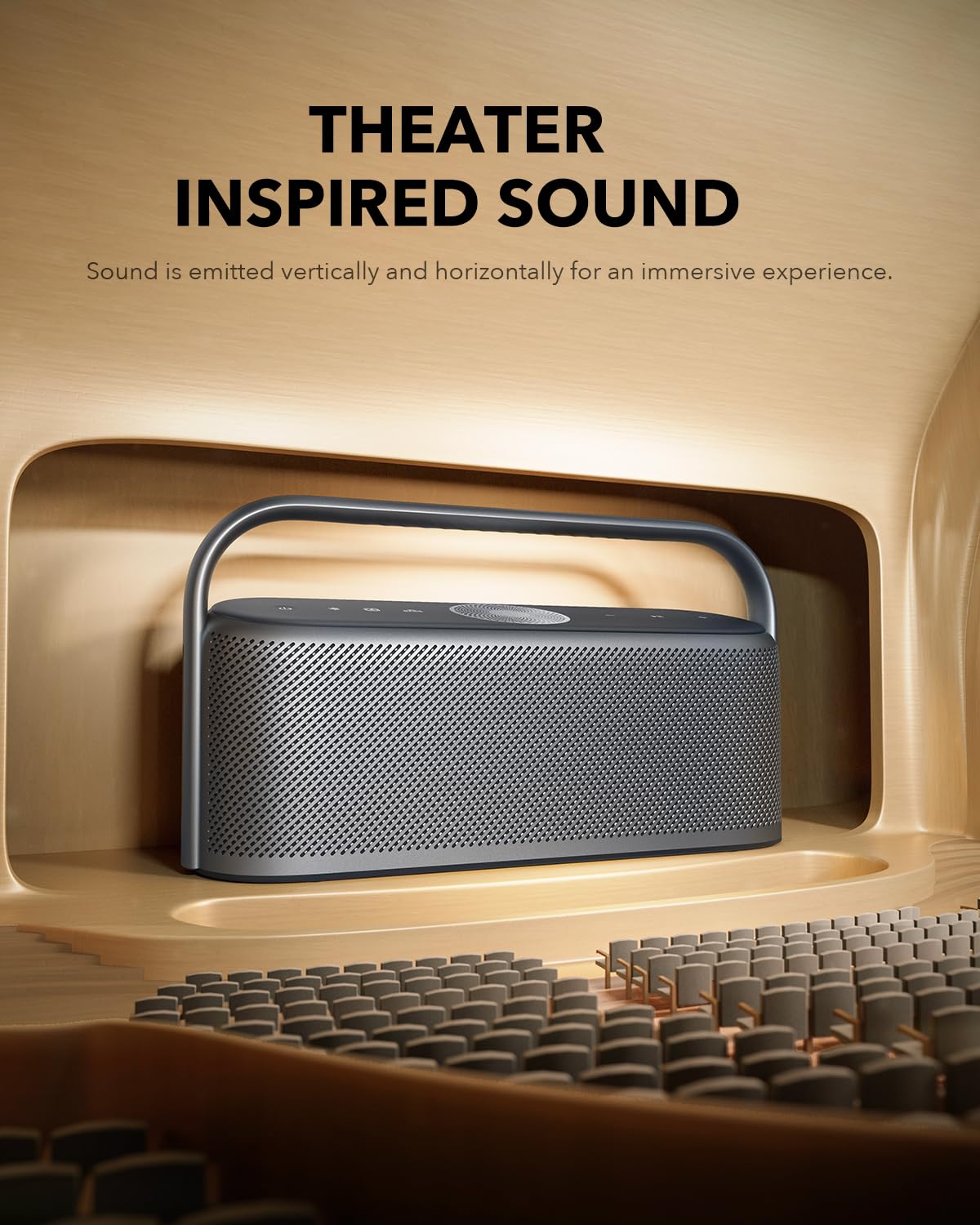 Soundcore Motion X600 by Anker - 50W Hi-Res Spatial Audio Bluetooth Speaker | IPX7 Waterproof Wireless Speaker with Pro EQ & AUX-in | Perfect for Home, Office, Backyard, Bathroom & Outdoor Adventures (Green)