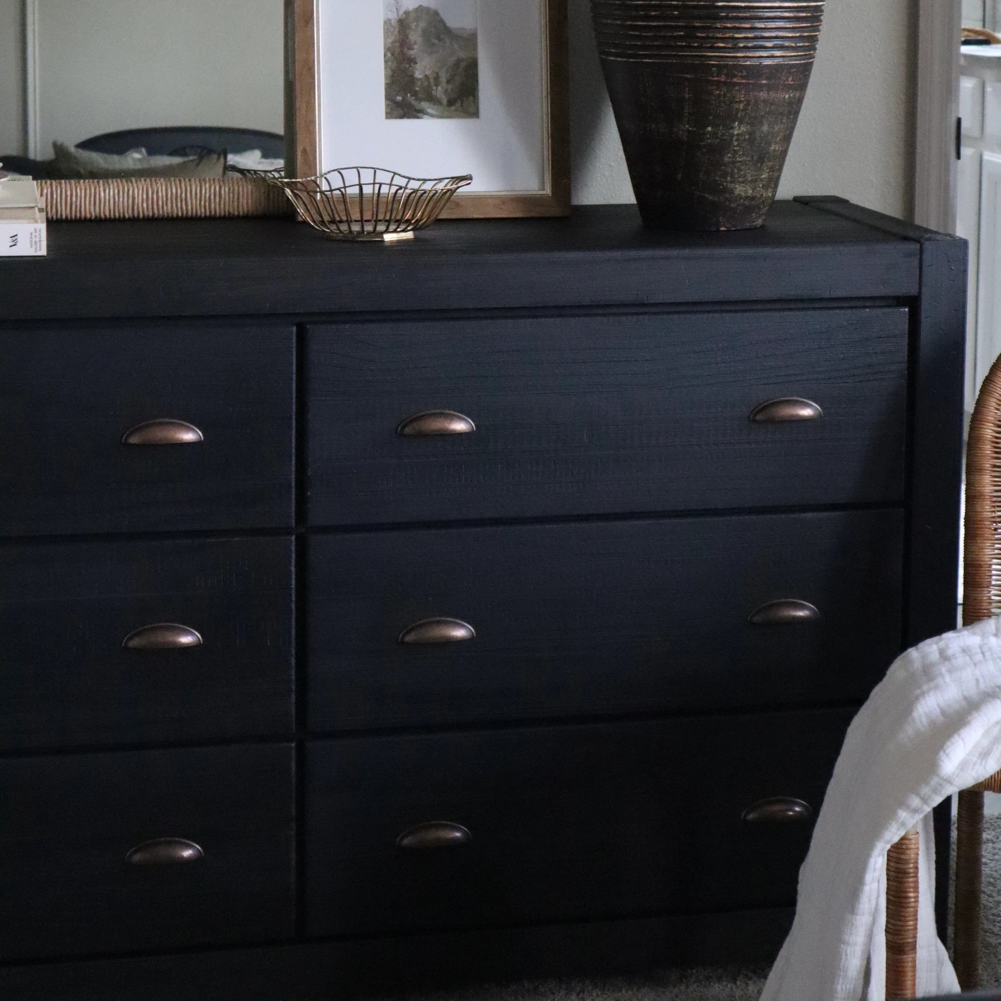 Montauk 6 Drawer Dresser - Solid Wood Bedroom Chest of Drawers for Storage & Organization - Perfect for Master Bedroom, Guest Room, or Dorm Decor