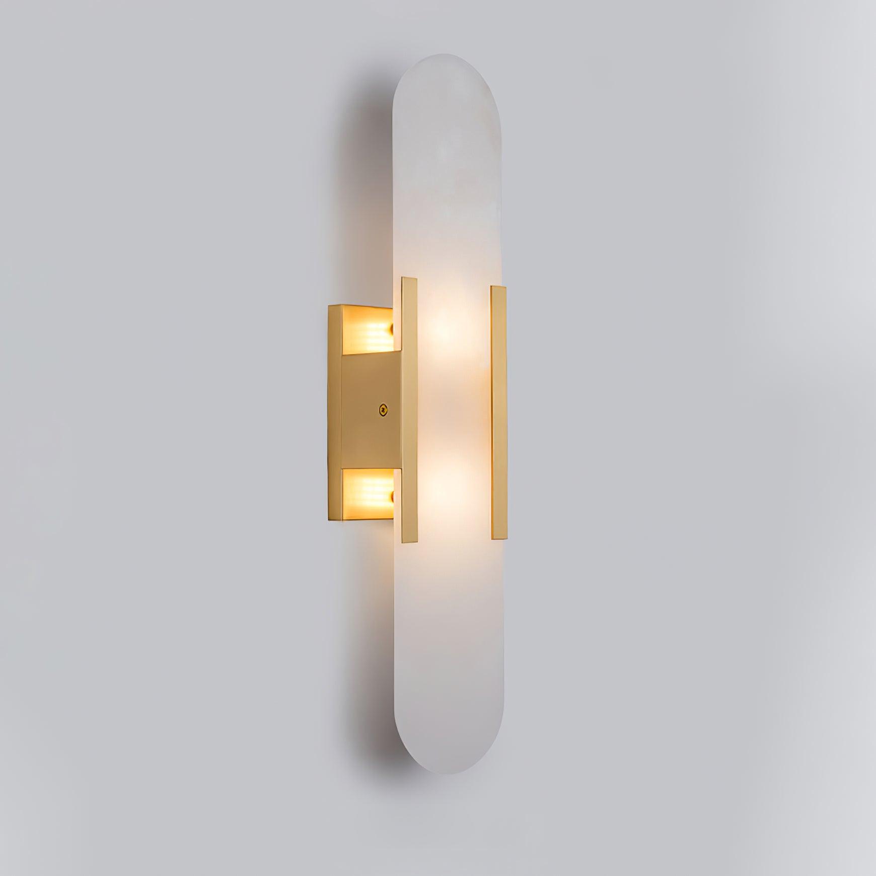 Melange Elongated Alabaster Wall Lamp - Modern Minimalist Sconce Lighting for Bedroom, Living Room & Hallway