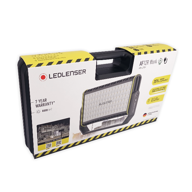 AF12R LED Work Floodlight - 5000 Lumens, IP65 Waterproof, Adjustable Mount - Perfect for Construction Sites, Warehouses, and Outdoor Security Lighting