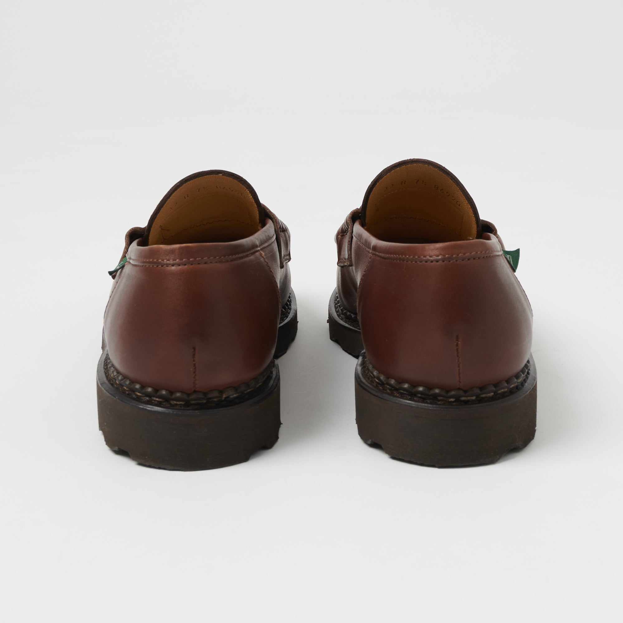 Paraboot Reims Brown Lisse Marron Loafers for Men - Classic Comfortable Slip-On Shoes for Business Casual & Office Wear