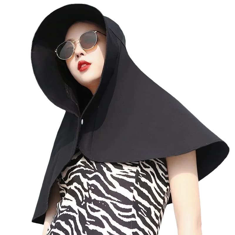2022 Summer Fashion Women's UV Protection Bucket Hat - Wide Brim Sun Hat with Large Shawl for Beach, Outdoor & Travel | UPF 50+ Sun Protection Accessories