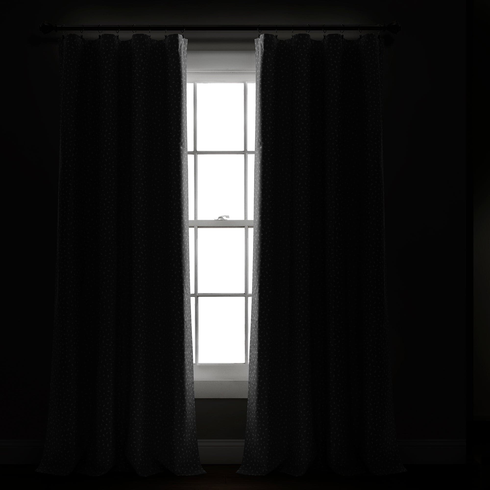 Pixie Fox Geo Blackout Window Curtain Panel - Blackout Curtains for Bedroom, Living Room & Nursery - Light Blocking Thermal Insulated Drapes for Better Sleep & Energy Efficiency