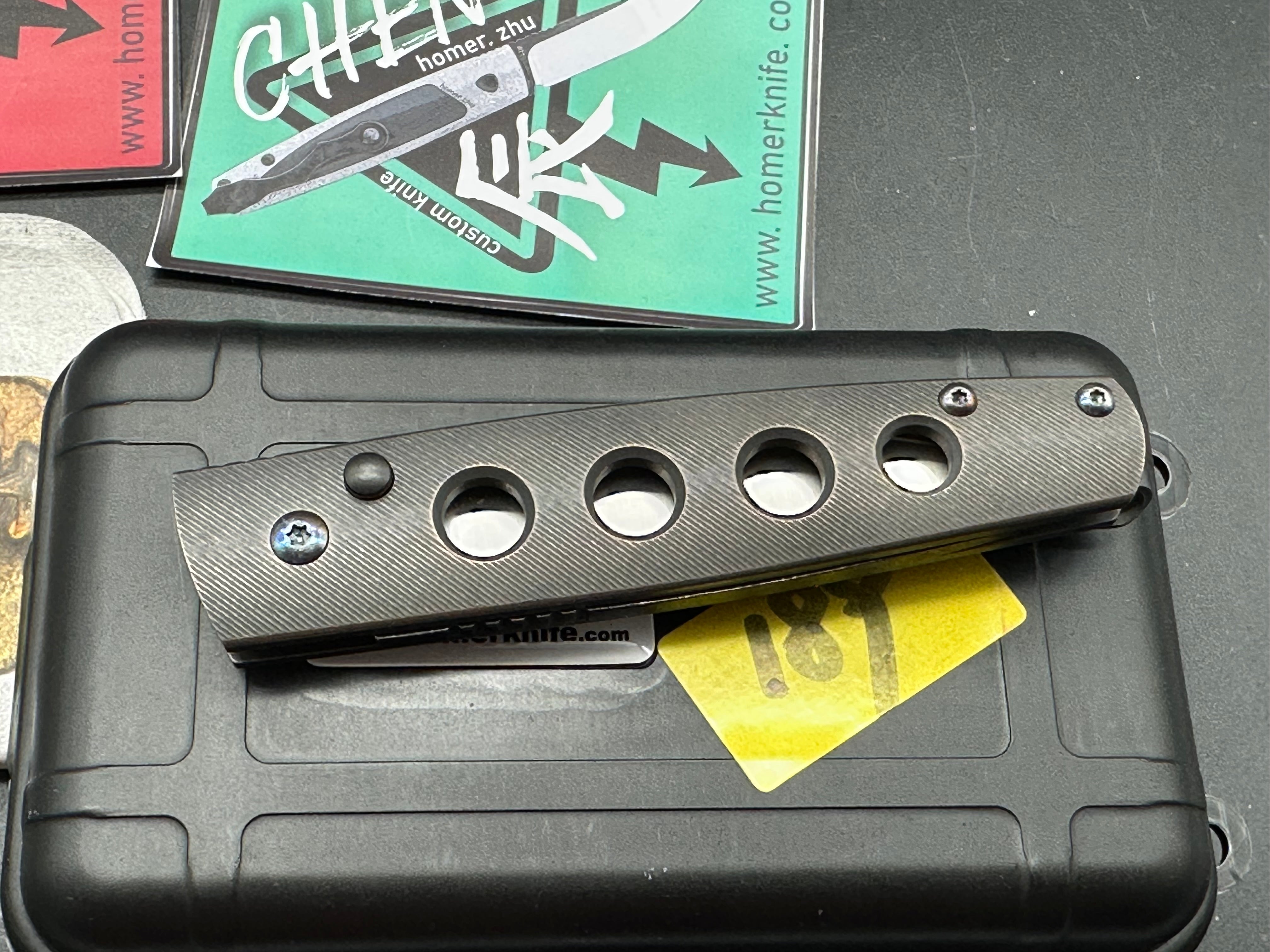 Premium Homer Zhu Chen Automatic Knife #189 - Tactical Folding Pocket Knife for Outdoor, Camping, and Everyday Carry (EDC)