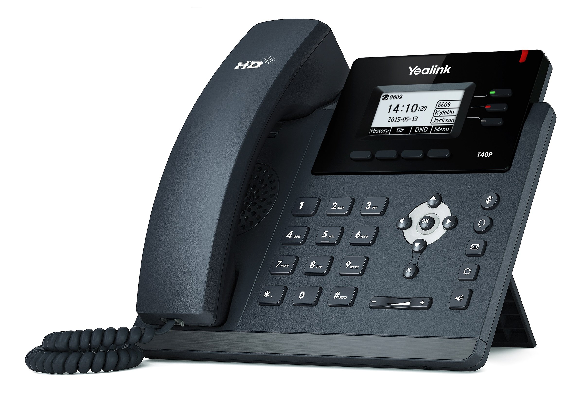 Yealink T40P IP PoE Business VoIP Phone with HD Voice - Ideal for Office, Call Center & Remote Work