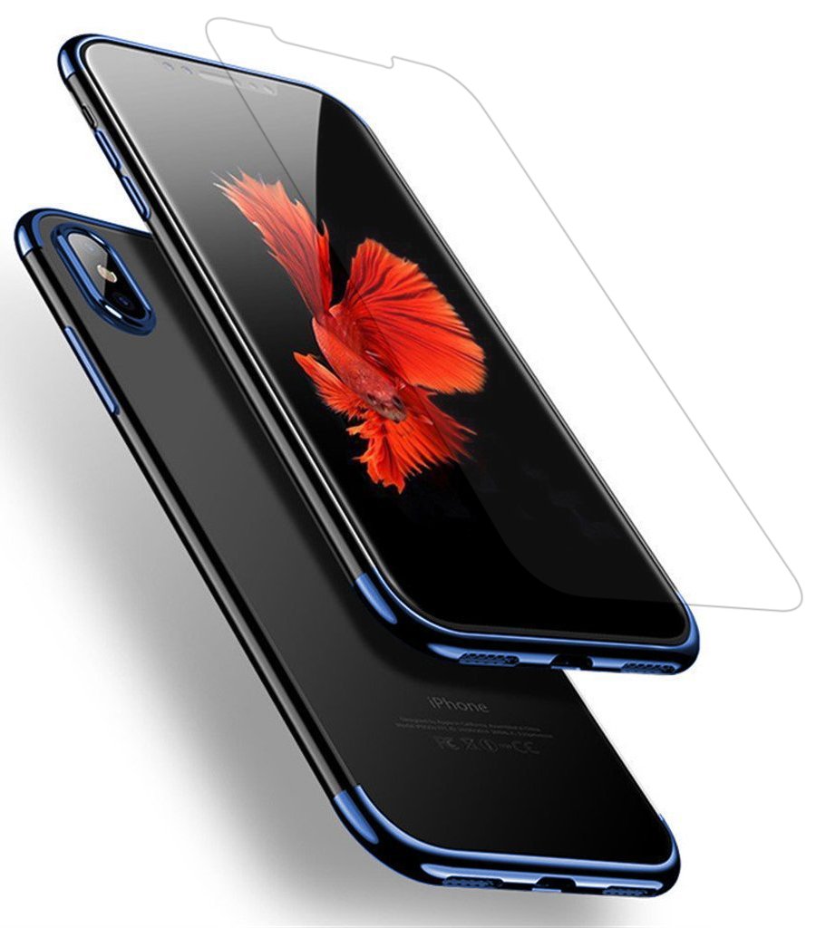 Ultra Thin Crystal Clear iPhone X Case - Soft Flexible TPU Silicone Protective Cover for Apple iPhone X | Slim Fit, Shockproof, Scratch Resistant | Perfect for Everyday Use, Travel & Outdoor Activities