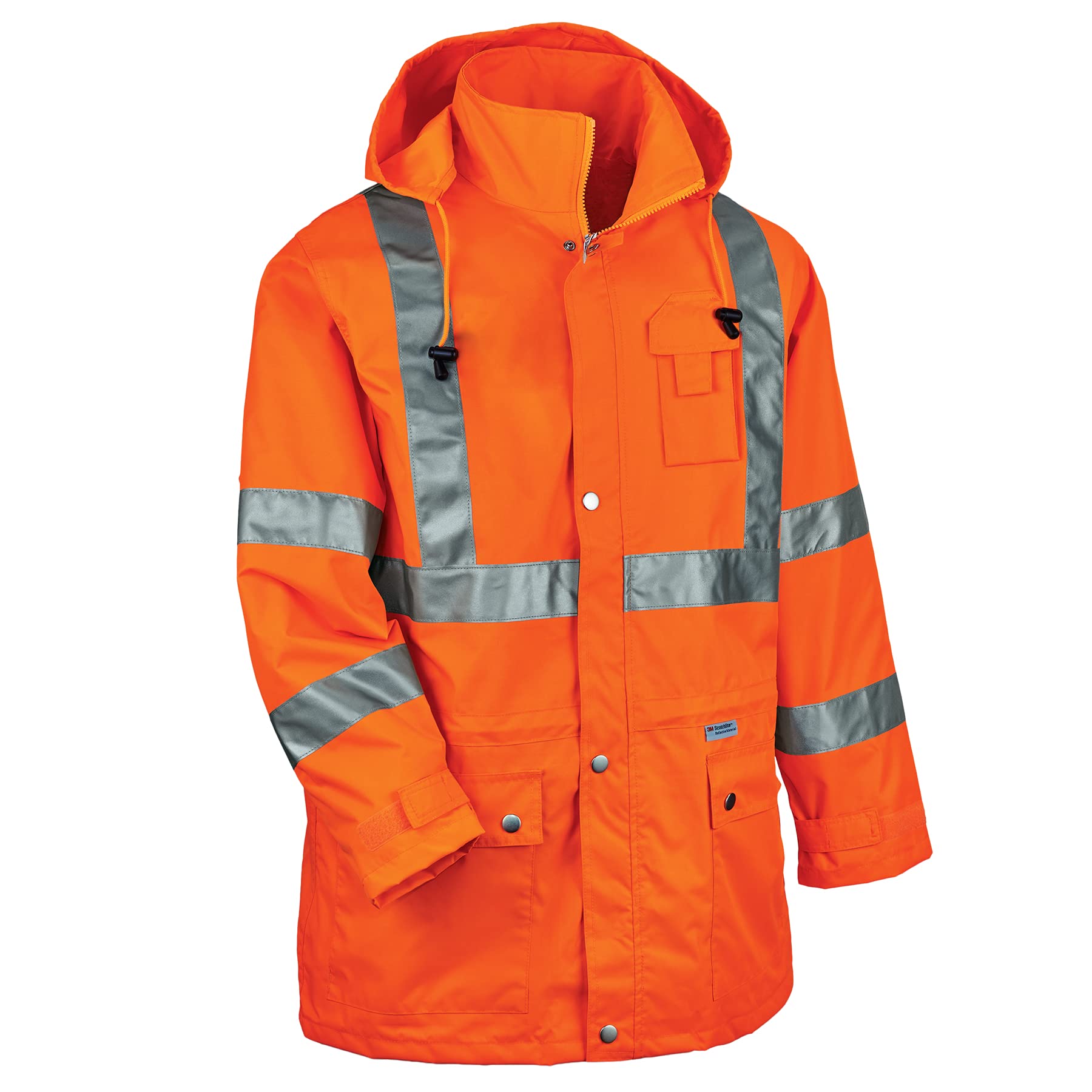 Ergodyne Standard Waterproof Rain Jacket for Men & Women - Lightweight Windproof Outdoor Shell for Hiking, Camping & Work