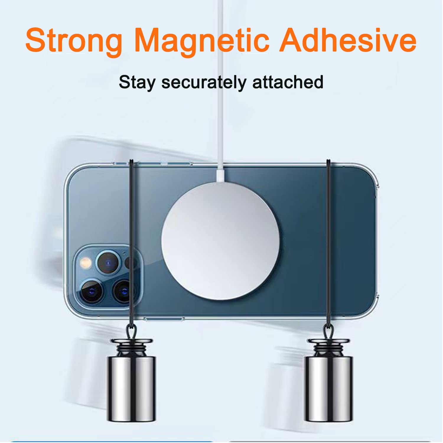 Universal Magnetic Adapter Ring 5PCS - Magsafe Compatible Wireless Charging Accessories for iPhone 16/15/14/13 Mini/Pro/Max & Galaxy S24/S23 - Silver Magnet Stickers for Phone Cases | Perfect for Car Mounts, Wireless Charging Stands & Magnetic Phone Holders