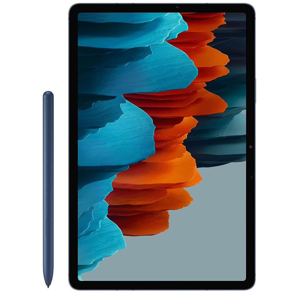 SAMSUNG Galaxy Tab S7 11-inch Android Tablet 128GB Wi-Fi Bluetooth with S Pen - Fast Charging USB-C Port, Mystic Navy (Renewed) | Perfect for Work, Study & Entertainment | Business Meetings, Online Classes, Gaming & Streaming
