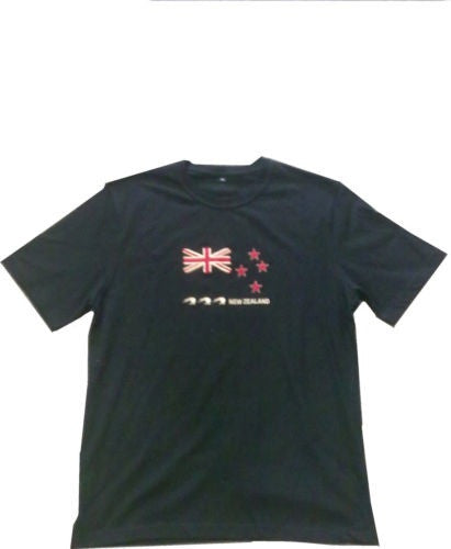 HAKA New Zealand Flag Rugby Men's T-Shirt - Black | Soft Cotton Jersey Tee for Rugby Fans & Sports Enthusiasts | Perfect for Game Day, Casual Wear & Fan Gear