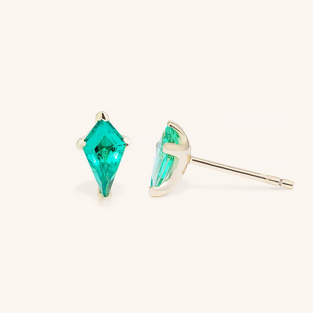 Dainty Kite Cut Premium Gemstone Stud Earrings for Women | Elegant Jewelry Gift for Birthday, Anniversary & Special Occasions | Perfect for Everyday Wear & Formal Events