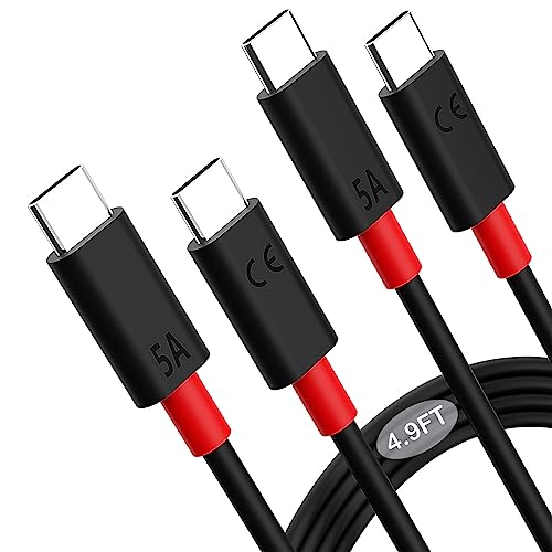2 Pack USB Type C Fast Charging Cable 4.9FT - Compatible with Motorola Edge 2022/2021, Moto G Power/G Play/G Stylus, Razr 40 Ultra 2023 & Razr+ | High-Speed Data Sync & Charging Cord for Home, Office & Travel Use