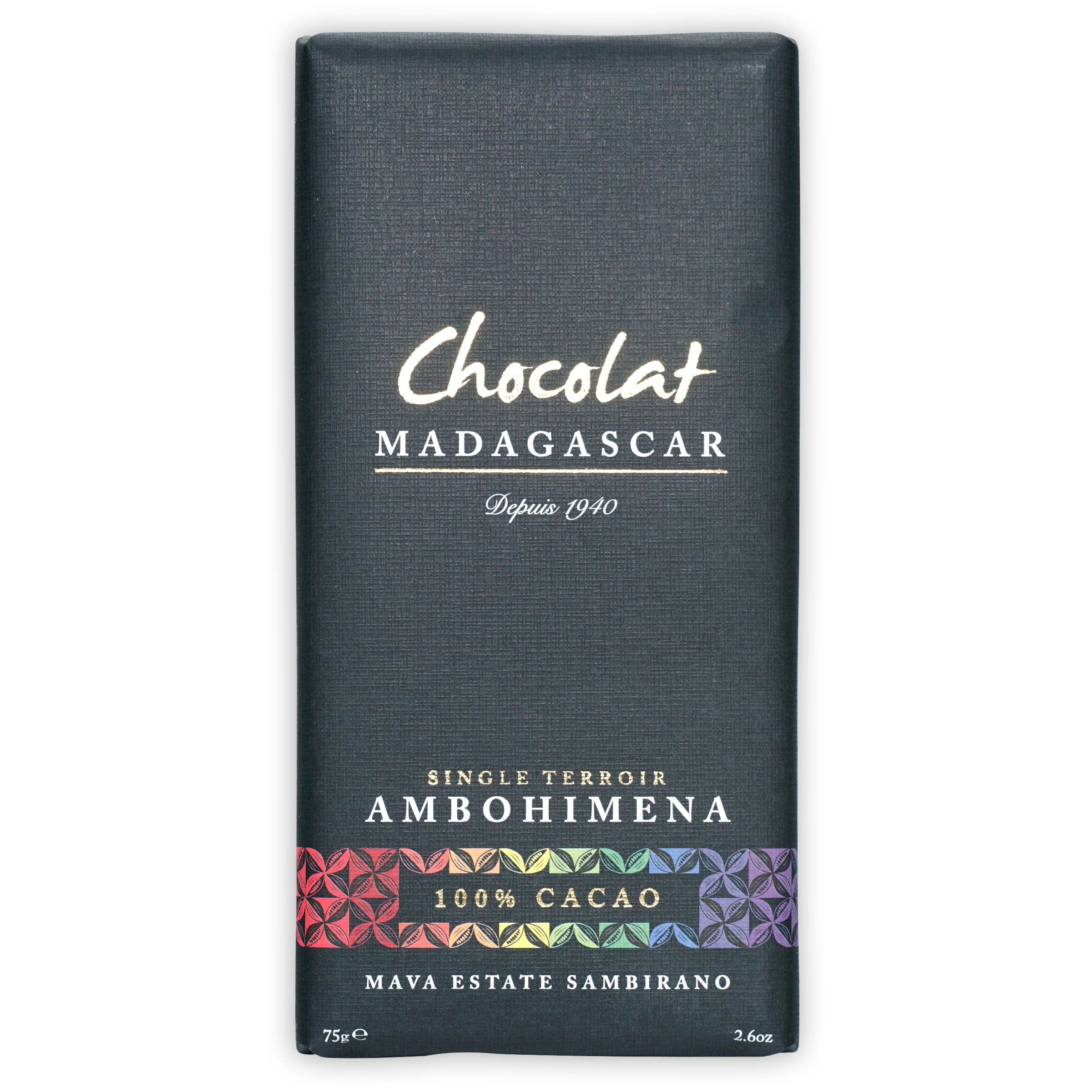 100% Dark Chocolate Madagascar Mava Ambohimena Bar - Premium Organic Cocoa for Baking, Gifts & Healthy Snacking