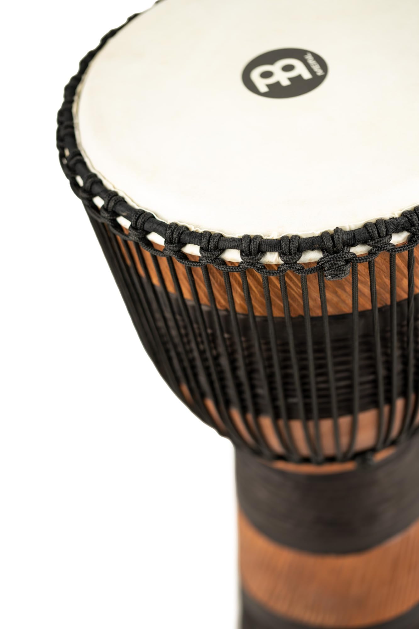 Meinl Percussion ADJ3-L+BAG 12-Inch African Style Wood Djembe Drum with Rope Tuning & Carrying Bag - Brown/Black - Perfect for Live Performances, Drum Circles & Music Therapy