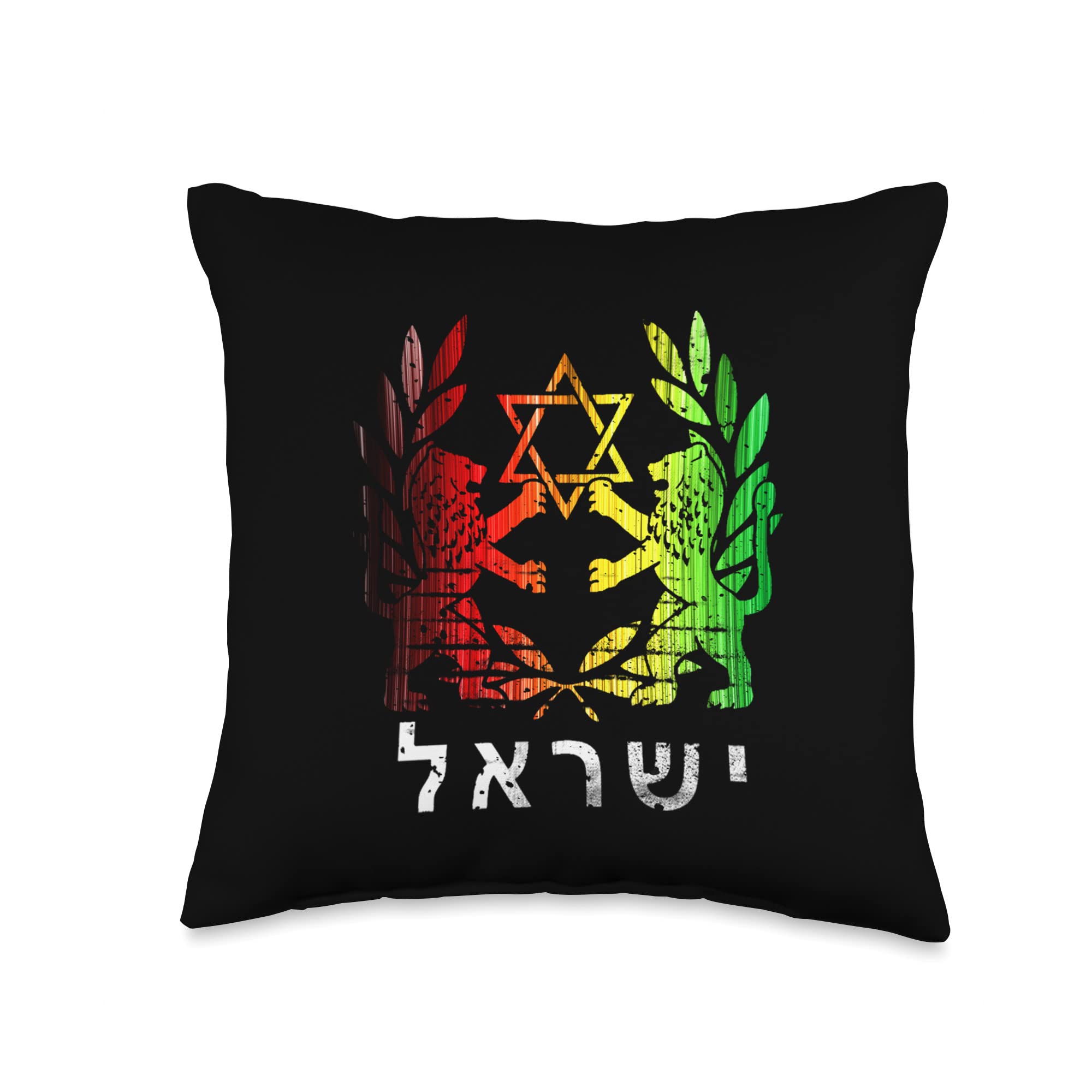 Hebrew Israelite Judah Lion Shirt - 16x16 Multicolor Throw Pillow for Home Decor