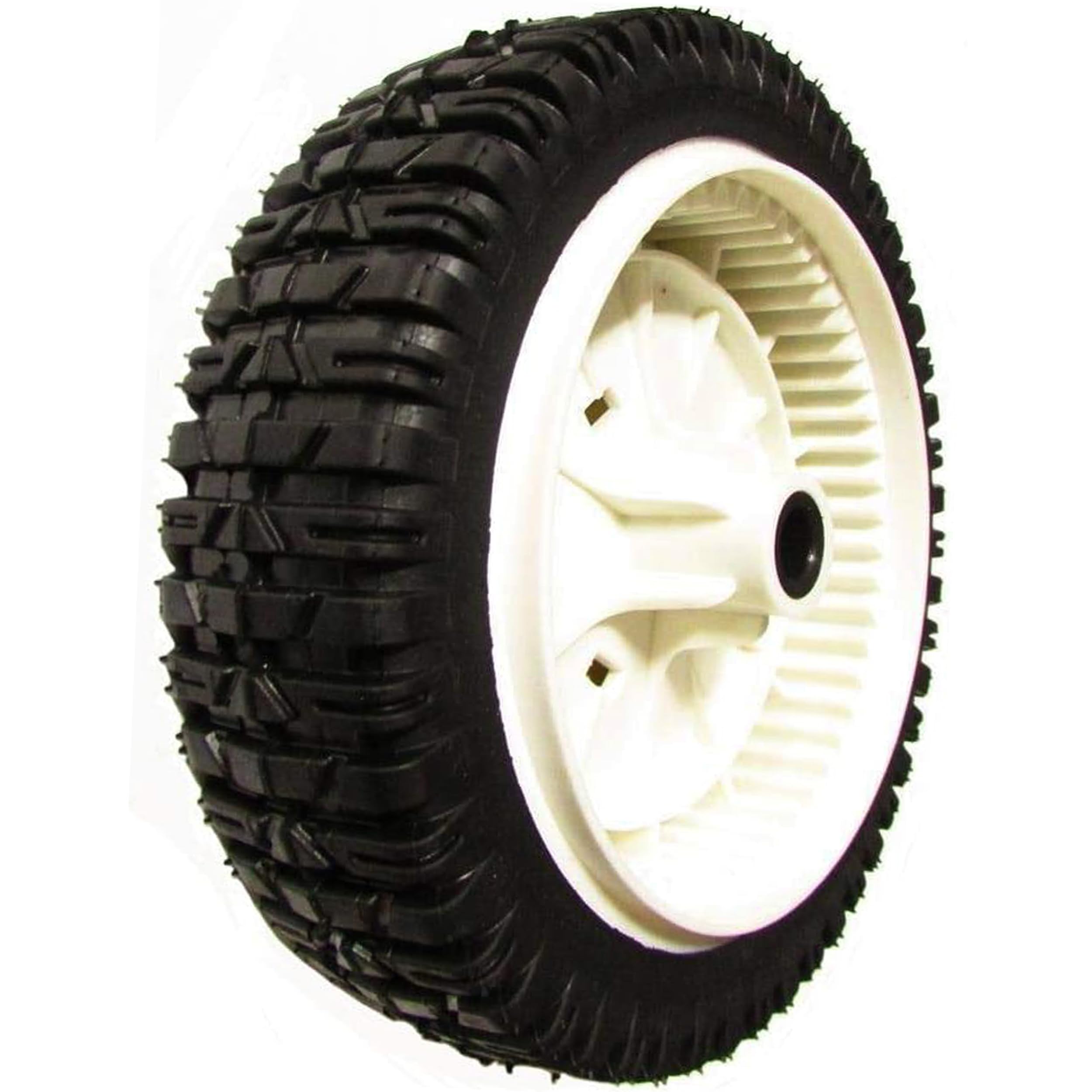 Lawn Mower Front Drive Wheel Replacement for Craftsman Husqvarna Poulan AYP - Fits Models 180773, 532180773, 180775, 532180775 - Durable White Replacement Part for Smooth Lawn Maintenance
