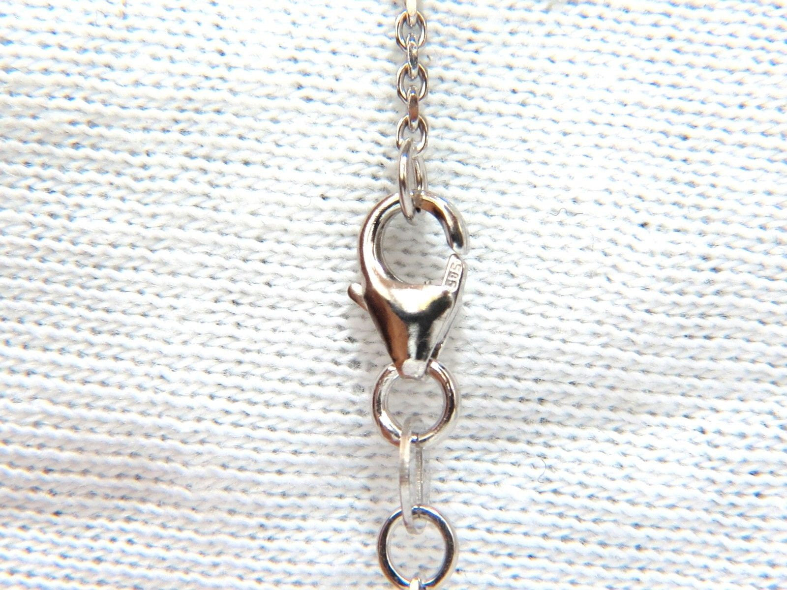 0.54ct Natural Round Brilliant Diamond Solitaire Necklace I/VS2 16 Inch 14K White Gold - Perfect for Weddings, Anniversaries & Special Occasions