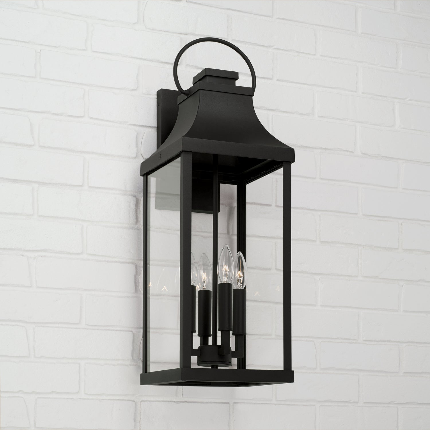 Capital Lighting 4-Light Outdoor Wall Lantern - Weatherproof Exterior Sconce for Porch, Patio, and Garden Lighting