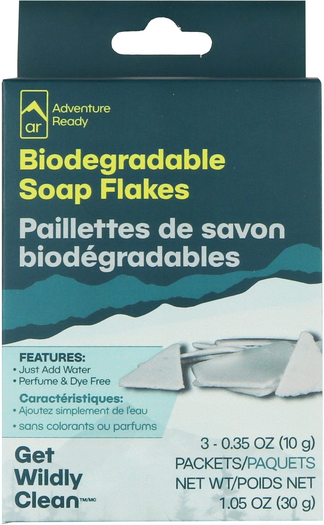 Adventure Ready Soap Flakes Refill - 30g Biodegradable Camping Soap for Outdoor Travel, Hiking & Backpacking