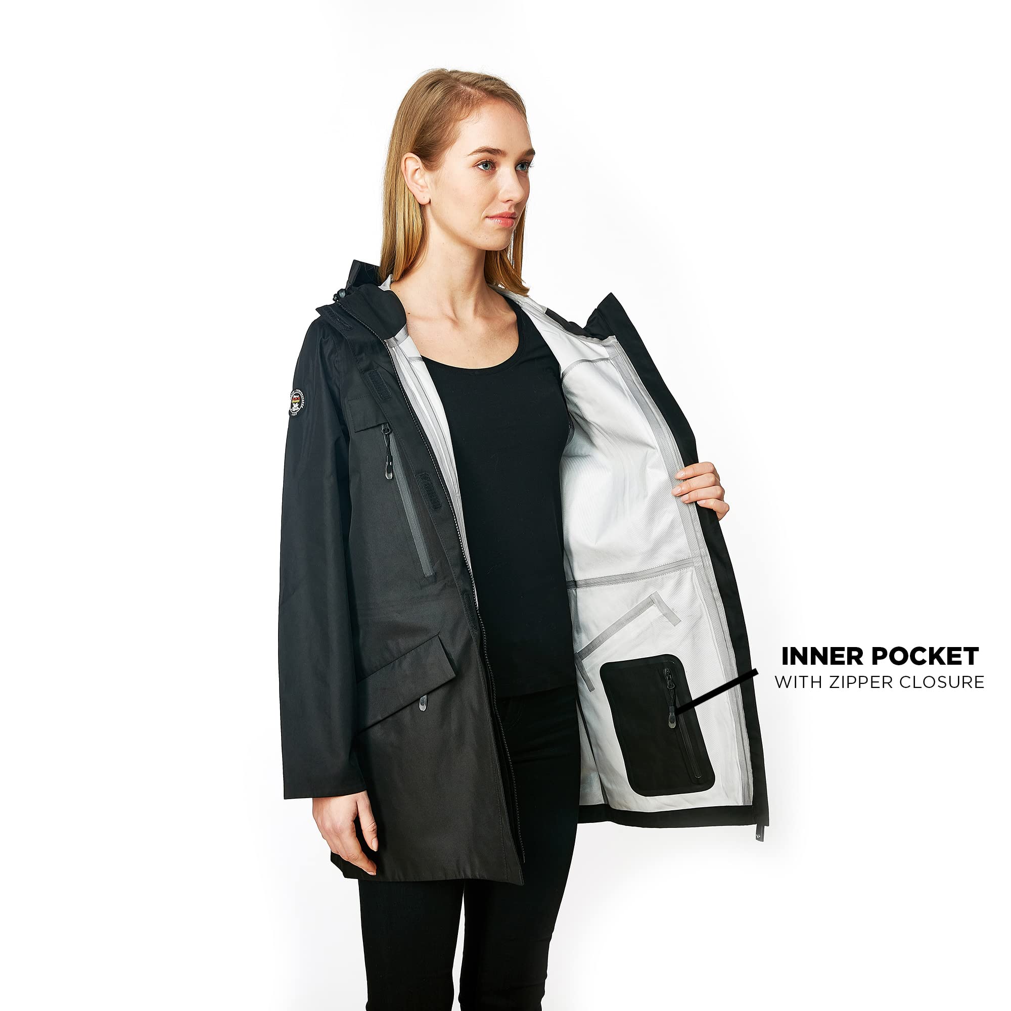 Triple F.A.T. Goose Women's Chelsea Waterproof Raincoat - Stylish Winter & Spring Rain Jacket for Women - Perfect for Commuting, Travel & Outdoor Activities