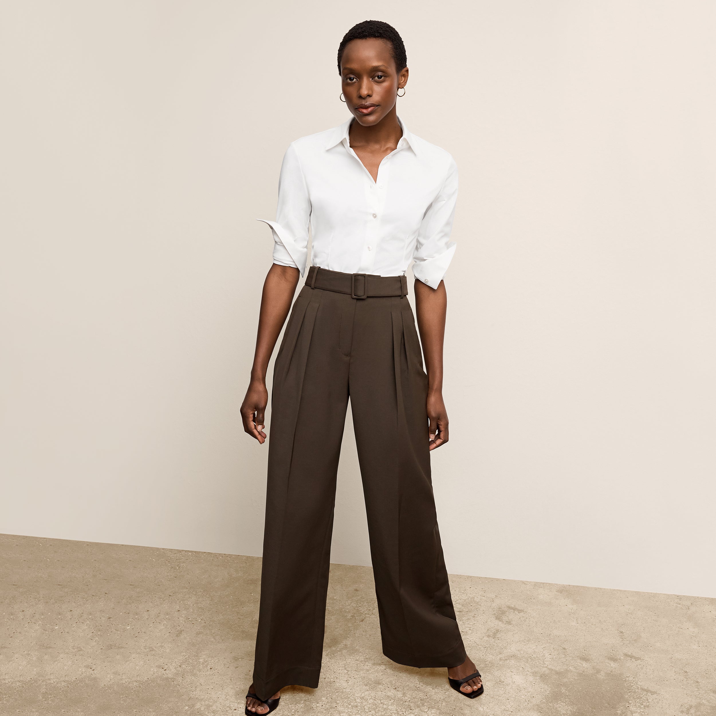 Bia Pleated Women's Trousers - Breathable Air Twill Fabric for Office & Business Casual Wear | Perfect for Work, Travel & Formal Occasions