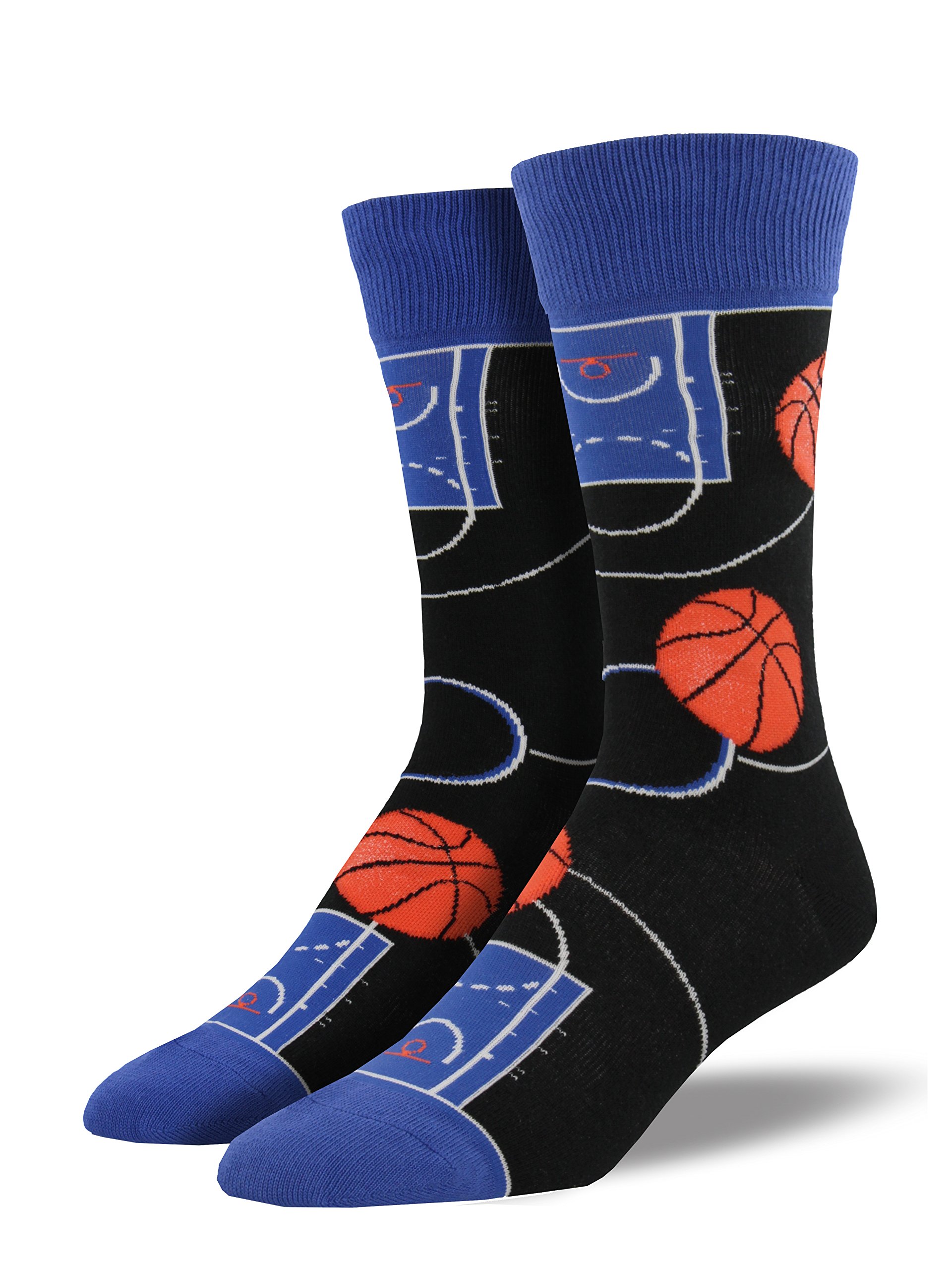 Socksmith Women's Bully Mugs Crew Socks - Blue Heather Cotton Casual Socks for Everyday Wear, Work & Gifts