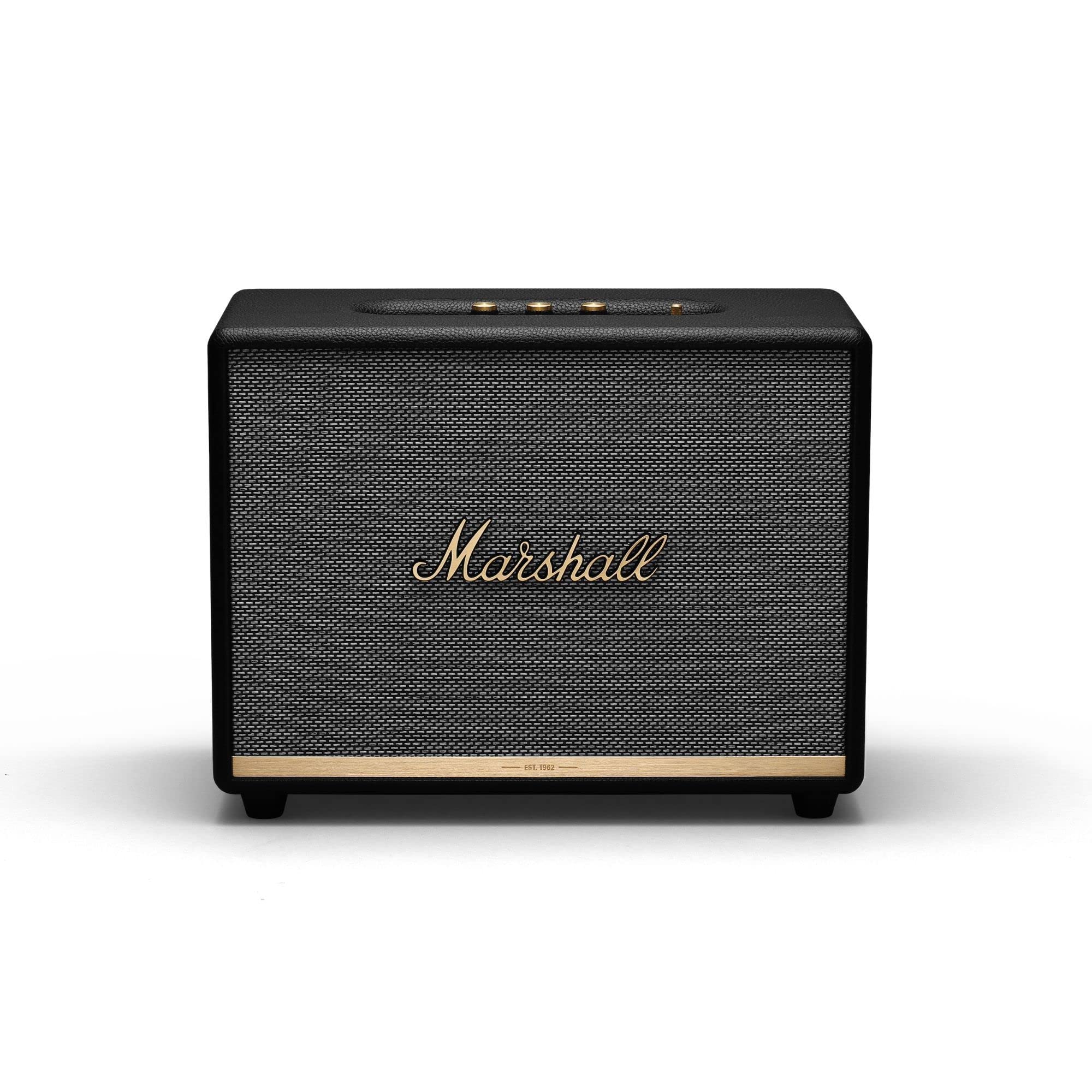 Marshall Woburn II Wireless Bluetooth Speaker - Premium Sound, Multi-Room Streaming, Vintage Design (Black) - Perfect for Home, Office & Outdoor Parties