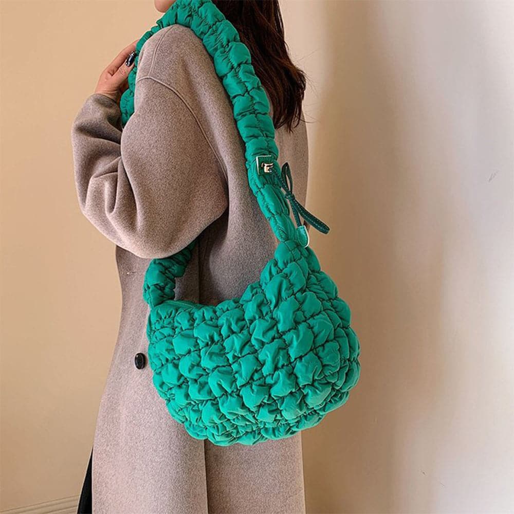 AG Collective Trendy Lattice Pattern Shoulder Bag - Lightweight Tote Purse for Women | Perfect for Work, Travel & Everyday Use