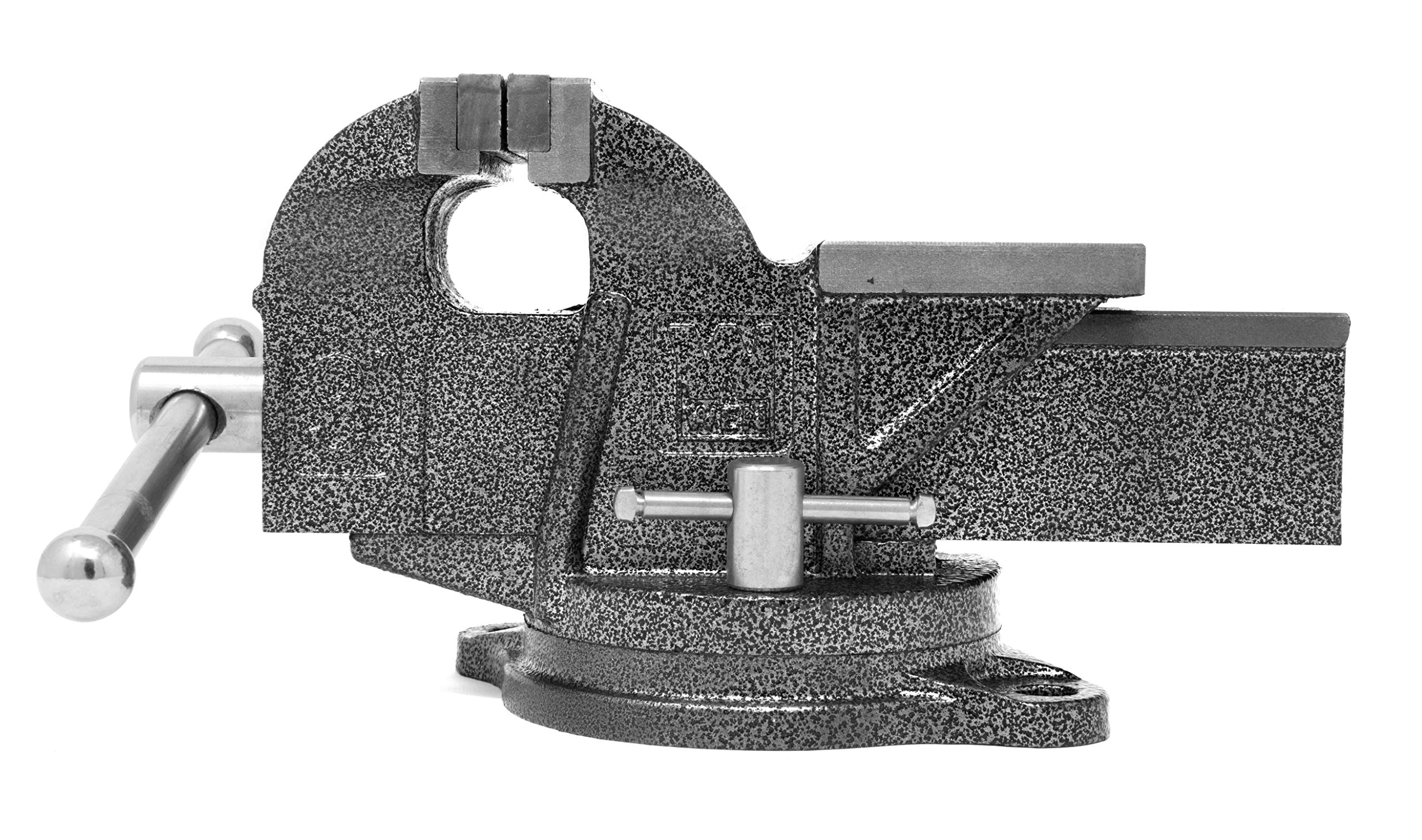 3-Inch Cast Iron Bench Vise with Swivel Base - Heavy Duty Workbench Clamp for Woodworking, Metalworking & DIY Projects