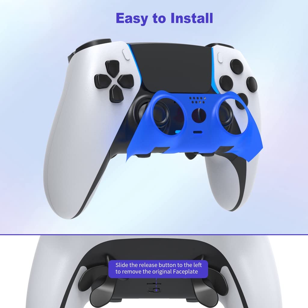 Red Decorative Strip Skin Cover for PS5 Edge Controller - Custom Faceplate Protector for Gaming & Style Enhancement