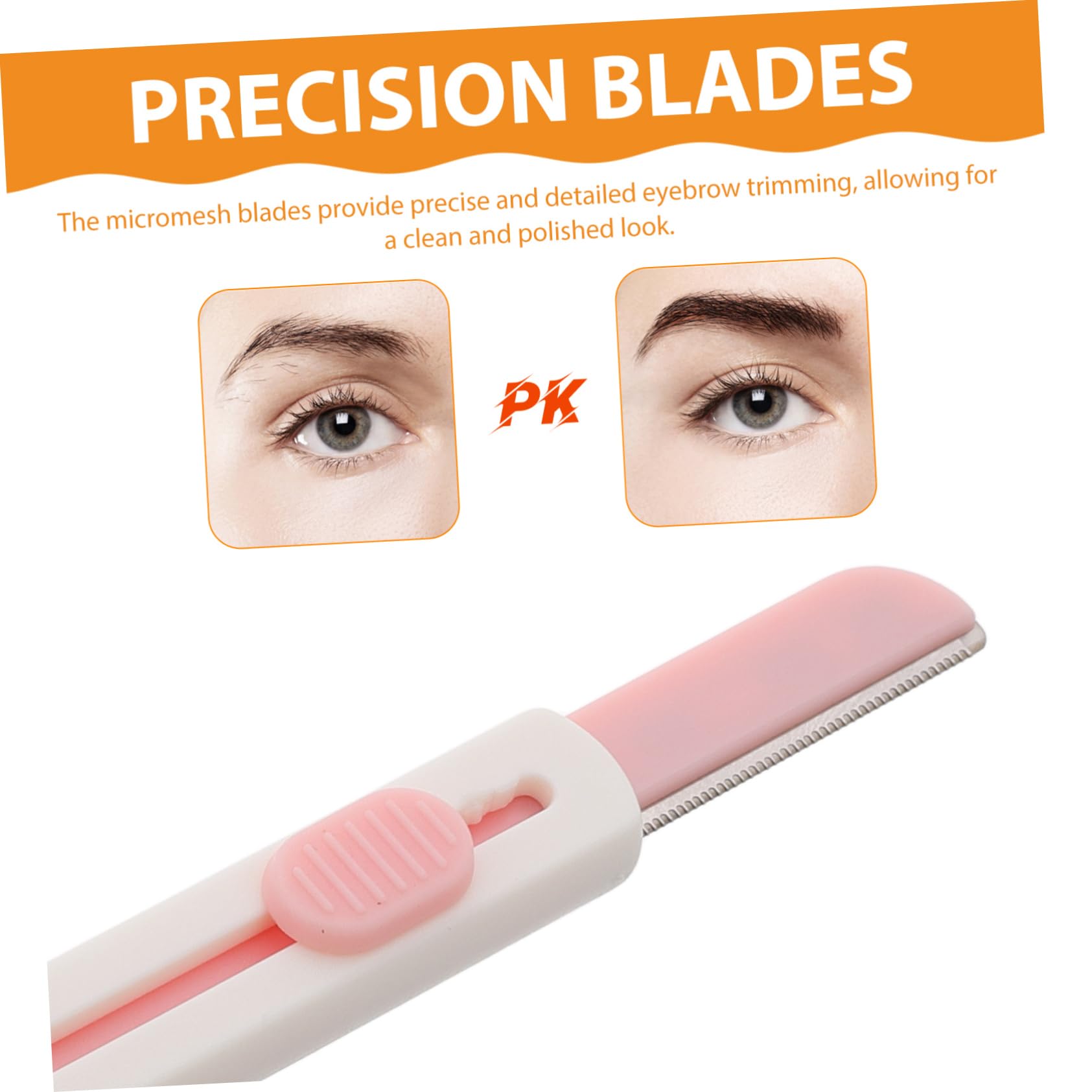 Beavorty 3-Piece Eyebrow Trimming Kit for Women - Sliding Eyebrow Razors for Precise Shaping & Safe Hair Removal - Eyebrow Shaver Set - Perfect for Home, Travel & Salon Use