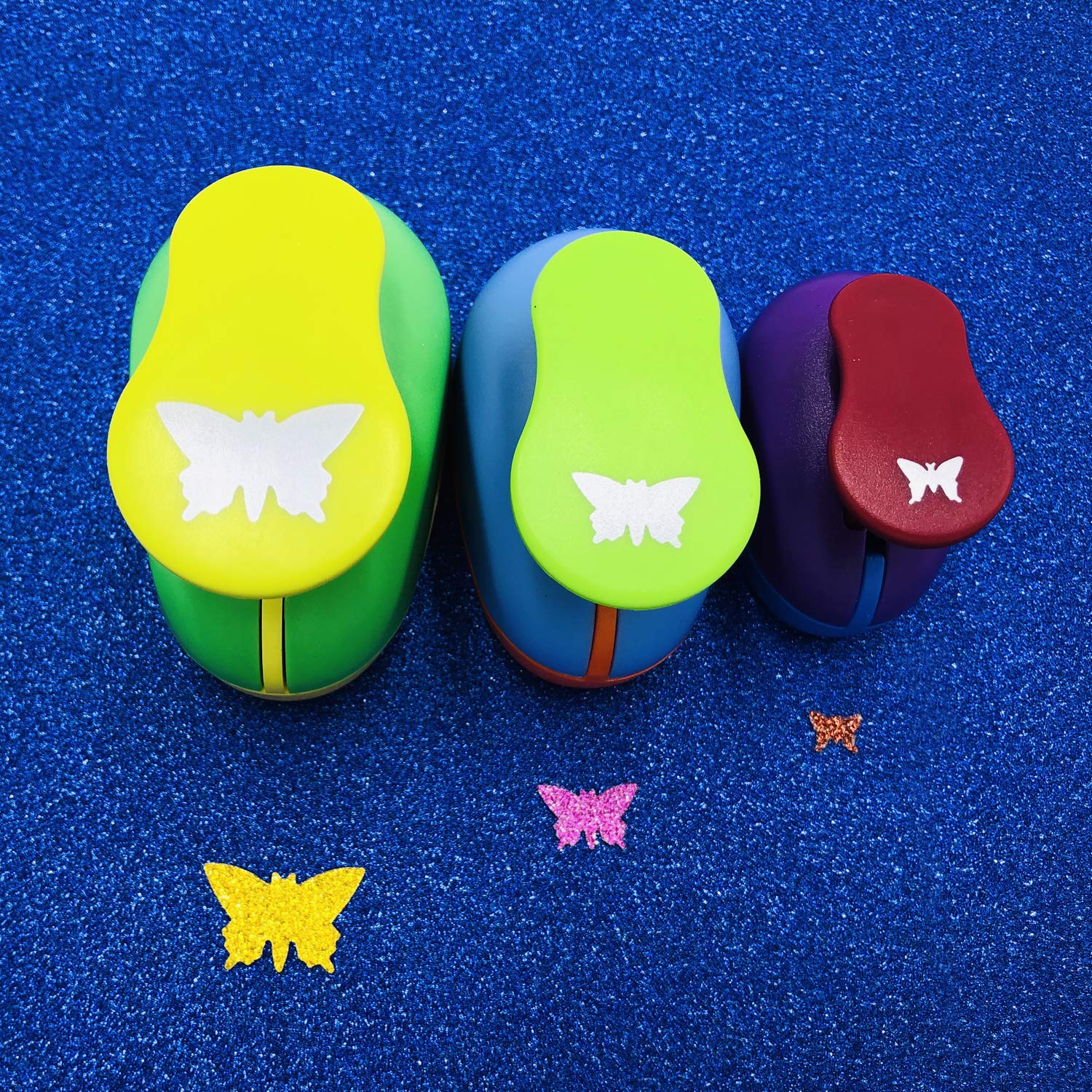 3-Piece Butterfly Punch Set (8mm, 15mm, 25mm) - Scrapbooking Paper Punches for DIY Cards, Albums & Craft Projects | Perfect for Card Making, Scrapbooking & Paper Crafts