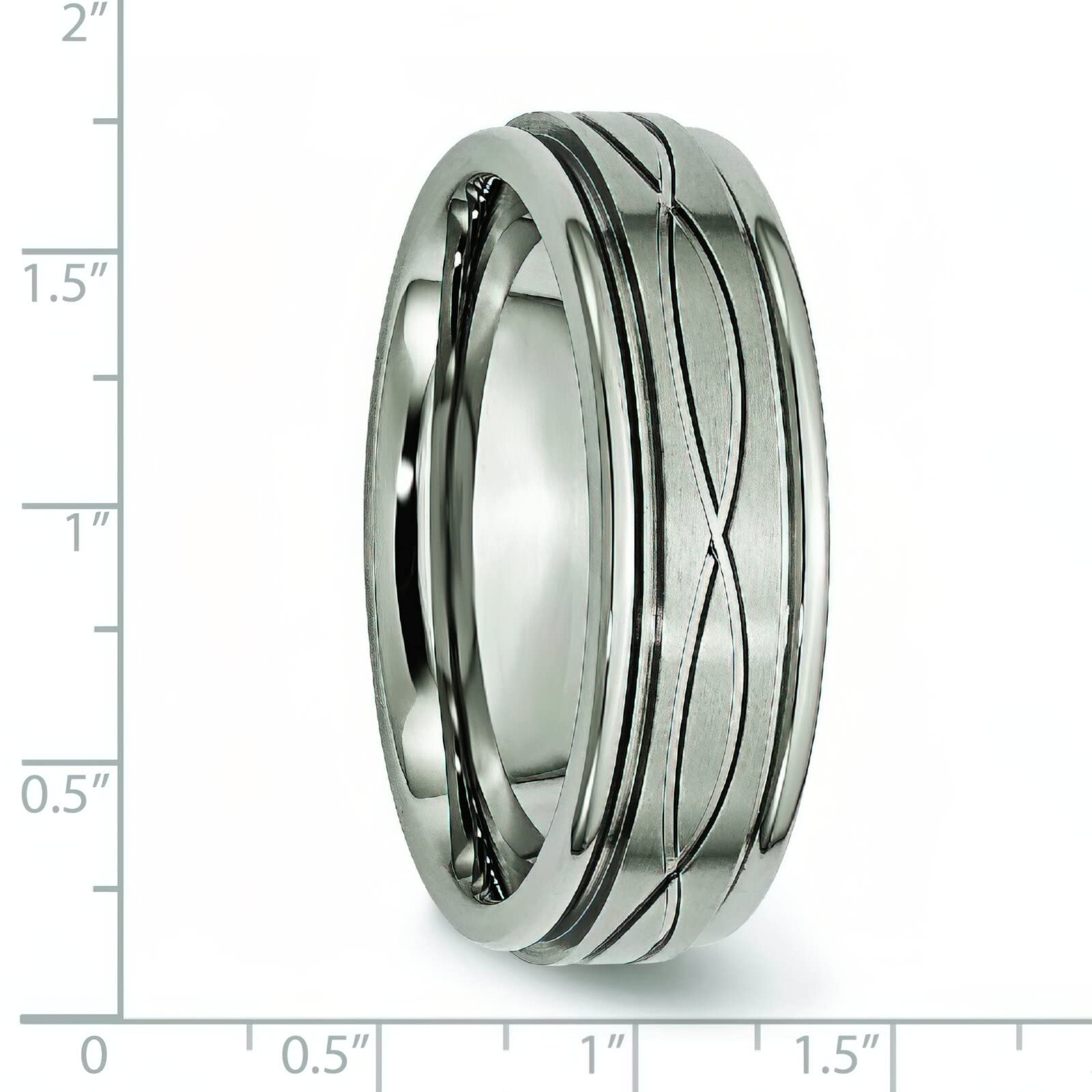 6mm Titanium Satin Finish Men's Wedding Ring Band - Size 9 - Durable & Comfortable for Everyday Wear, Anniversary Gift, Proposal & Special Occasions