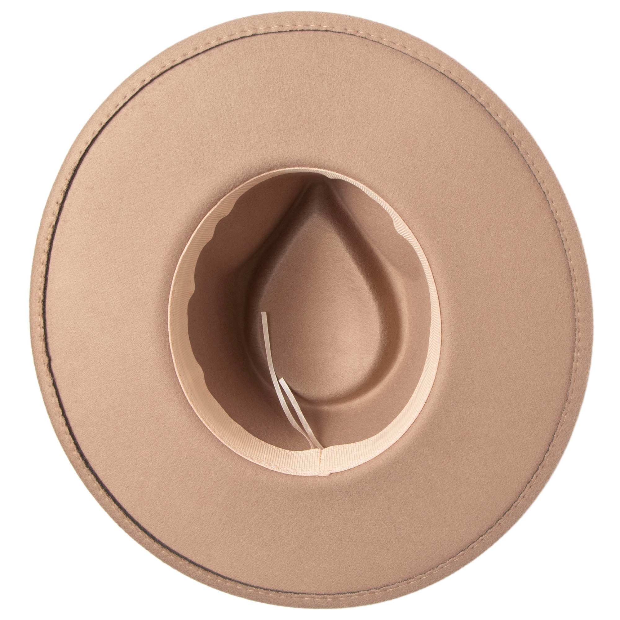 Stylish Mia Faux Felt Fedora Hat with Pinch Crown & Gold Trim Band - Perfect for Women's Fashion, Parties, and Outdoor Events