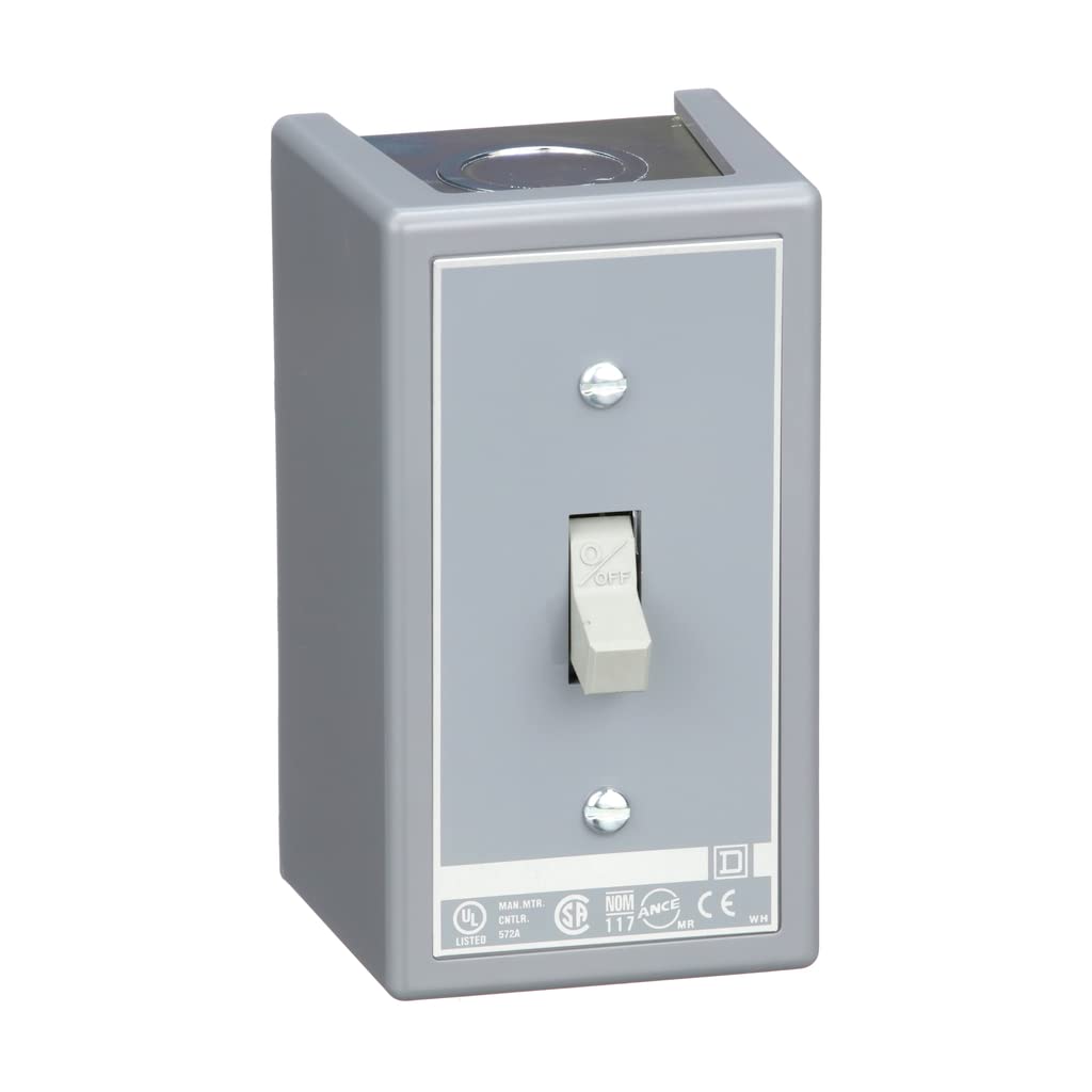 SCHNEIDER ELECTRIC 2510KG2 600V Manual Motor Switch with Kplus Options - Black | Heavy Duty Electrical Control for Industrial Equipment & HVAC Systems