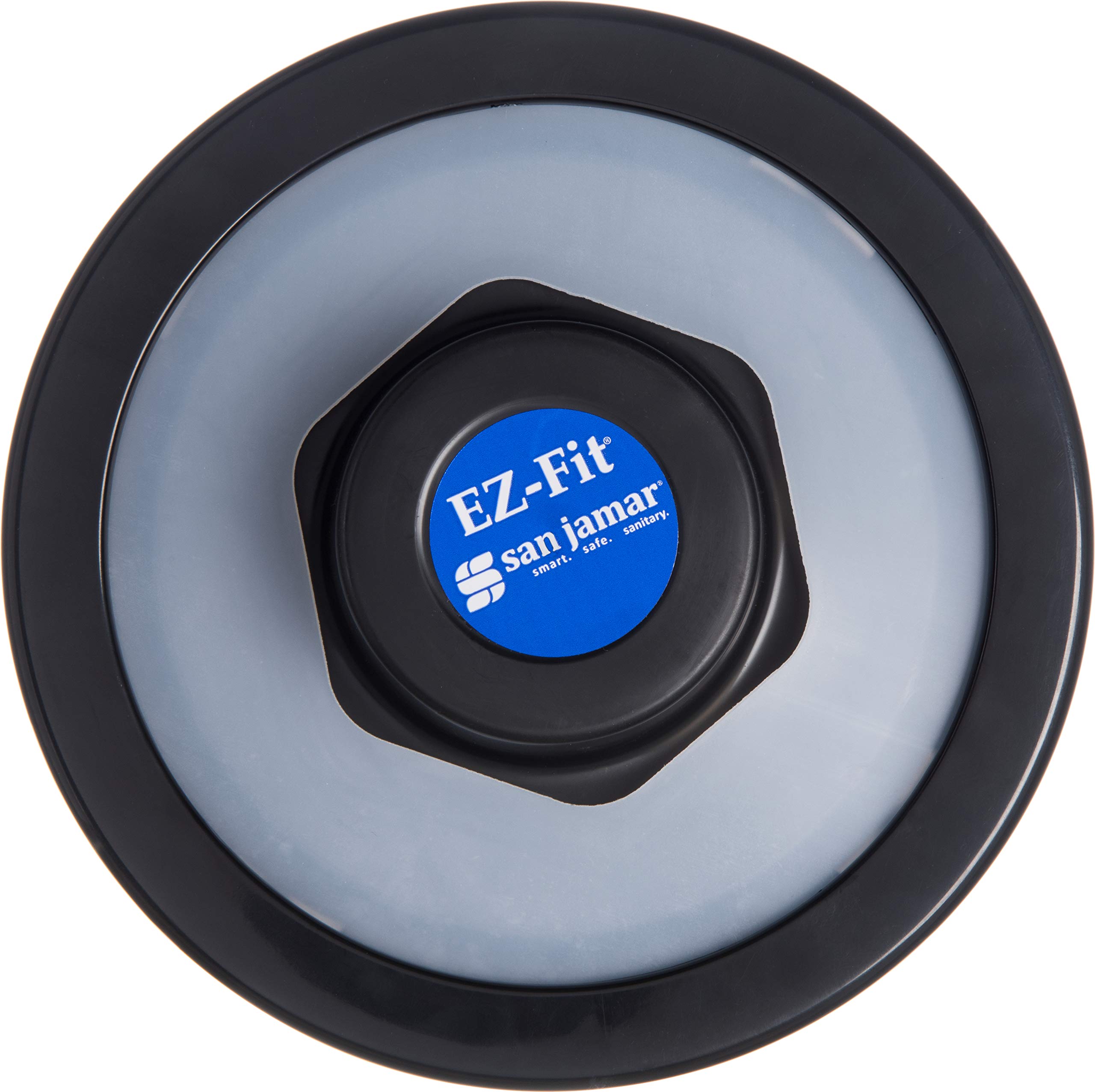San Jamar Ez-Fit Surface Mount Cup Dispenser for 8-46 Oz Cups with Interchangeable Gaskets - Heavy Duty Plastic Drinkware Organizer for Restaurants, Cafes, Fast Food & Dining Halls (23.25 Inches, Black) - Perfect for Beverage Stations, Drive-Thrus & Self-Service Areas
