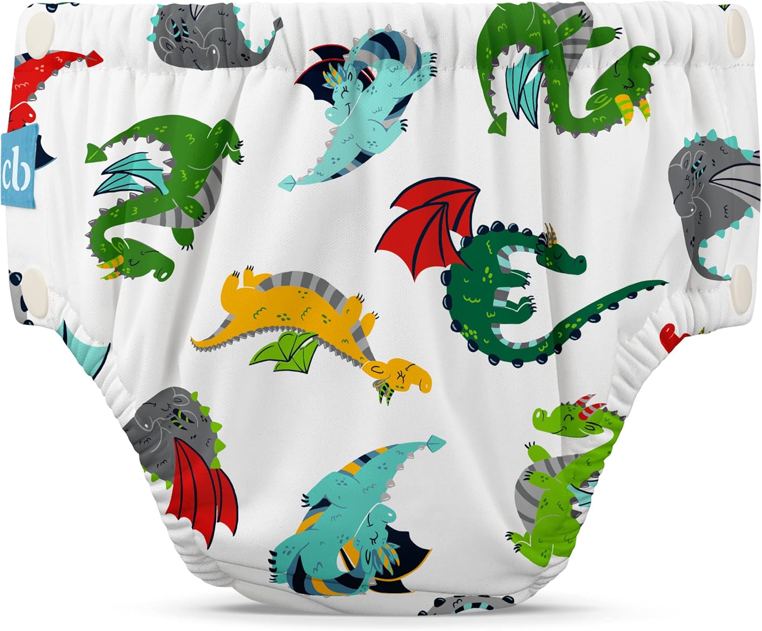 Reusable Cloth Training Pants with Snaps - Large Size for Toddlers | Eco-Friendly Washable Underwear for Potty Training | Perfect for Daycare, Travel & Home Use
