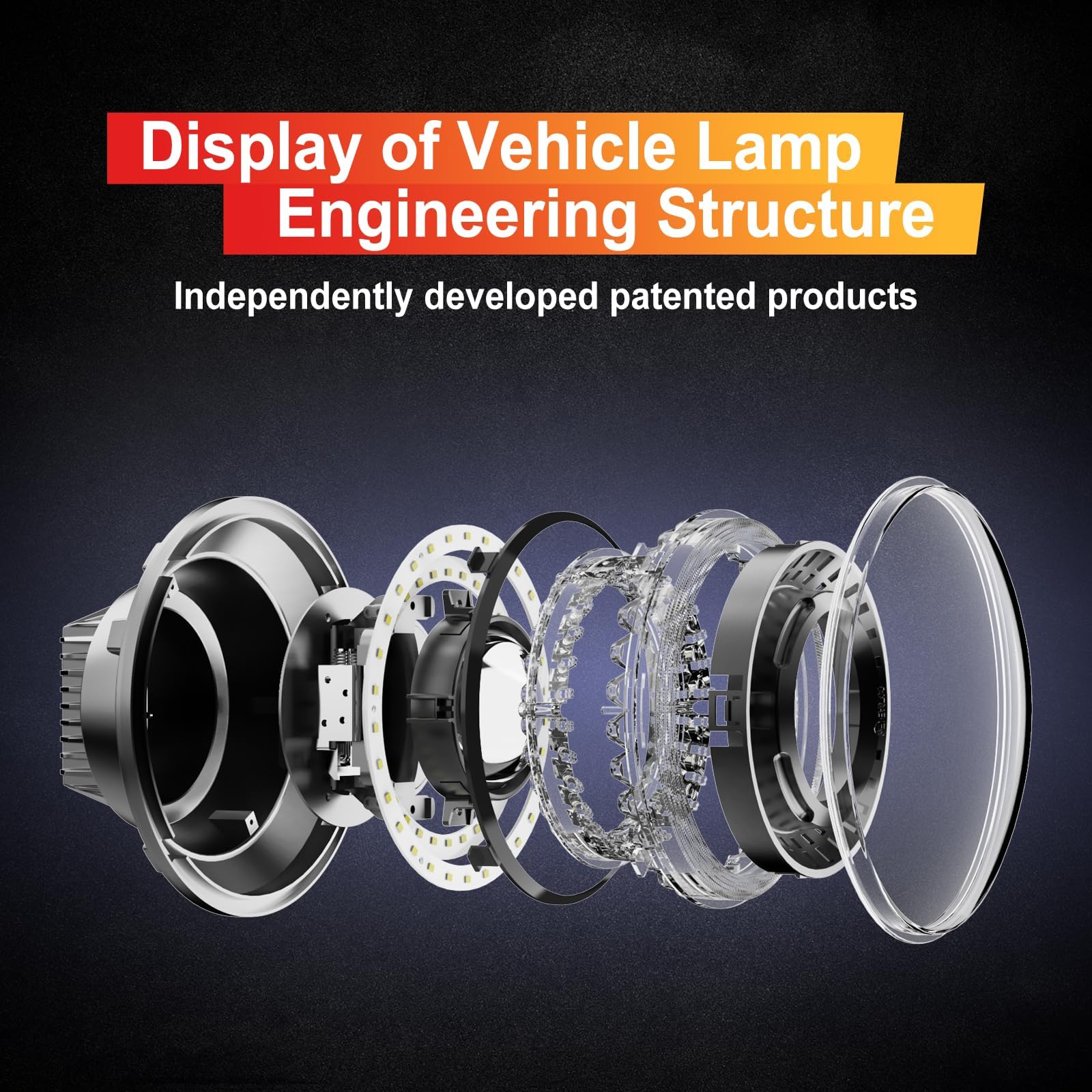 7 Inch LED Headlights for Jeep Wrangler JK JKU TJ CJ - DRL Start-up Gradient Welcome Halo, High/Low Beam with Turn Signal (H6024) - Perfect for Off-Roading & Night Driving