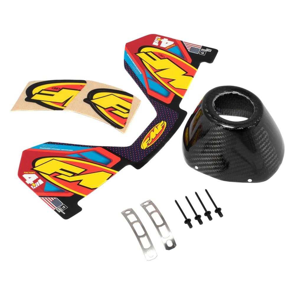 FMF Racing RCT Carbon Replacement End Cap Kit - Compatible with FMF Exhaust Systems (PN:040643) | High-Performance Motorcycle & ATV Accessories for Off-Road Racing & Trail Riding
