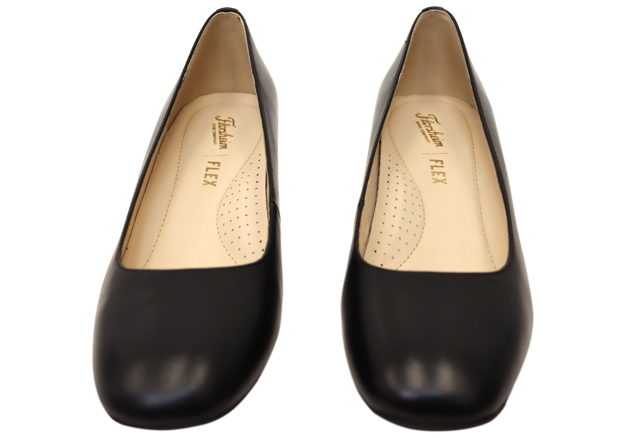Florsheim Women's Comfortable Leather Loretta Square Toe Block Heel Pumps - Perfect for Office, Wedding & Formal Occasions