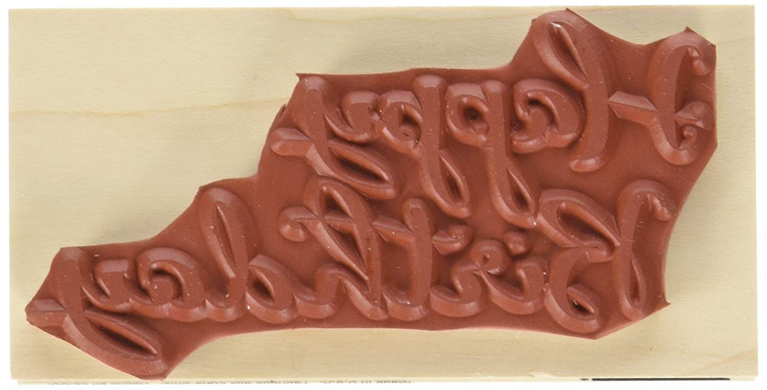 Hero Arts H6139 Happy Birthday Script Stamps - Perfect for DIY Greeting Cards, Scrapbooking & Handmade Invitations